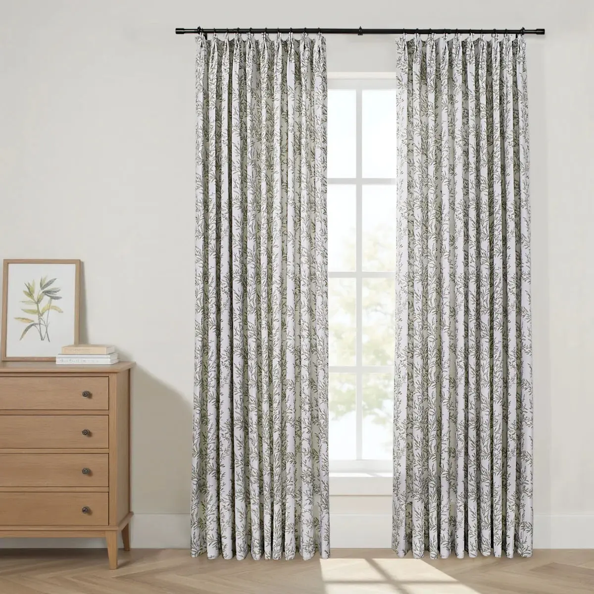 Sara Le Print Linen Drapery Pleated - Image 136