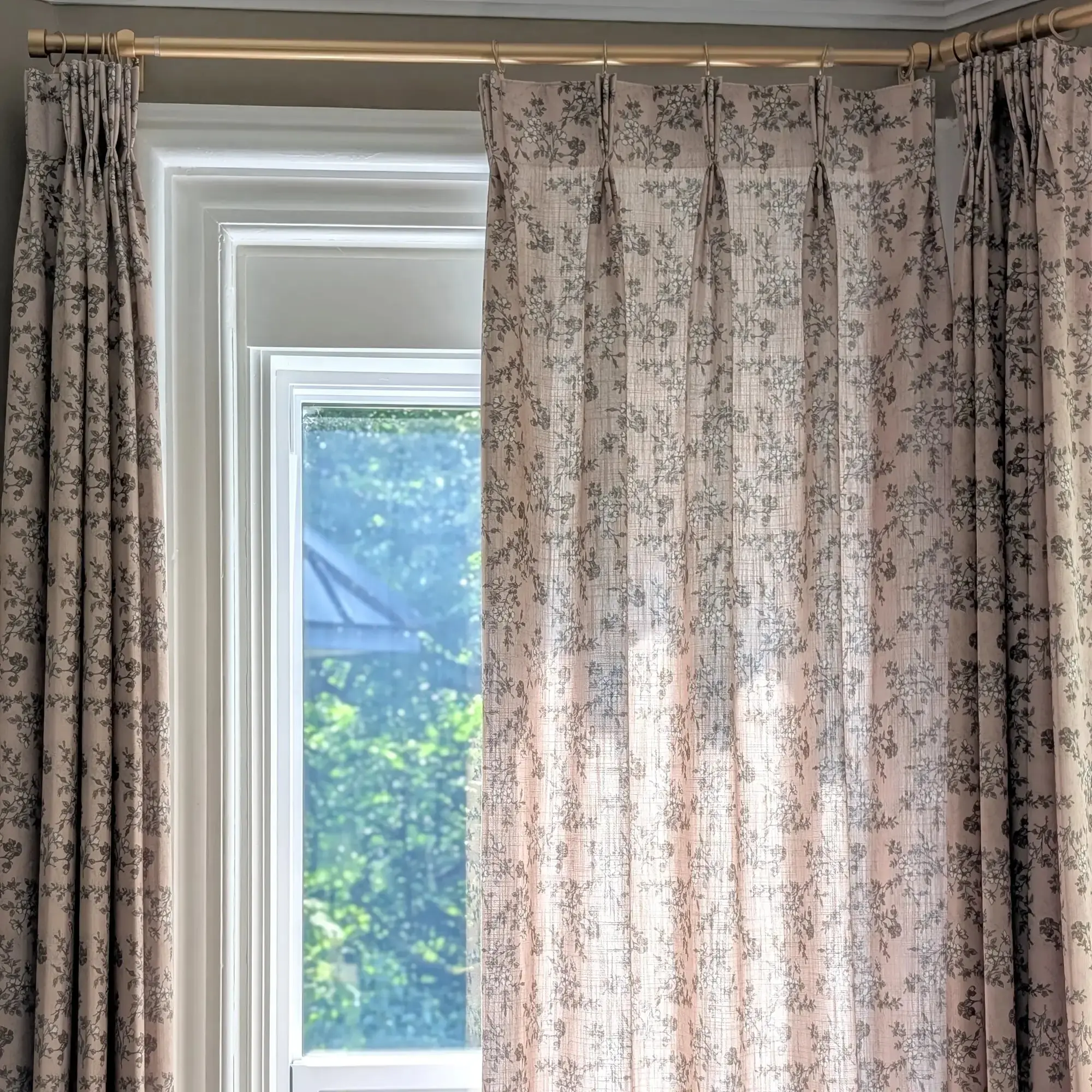 Sara Le Print Linen Drapery Pleated - Image 6