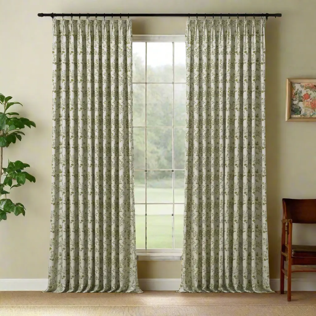 Sara Le Print Linen Drapery Pleated - Image 76