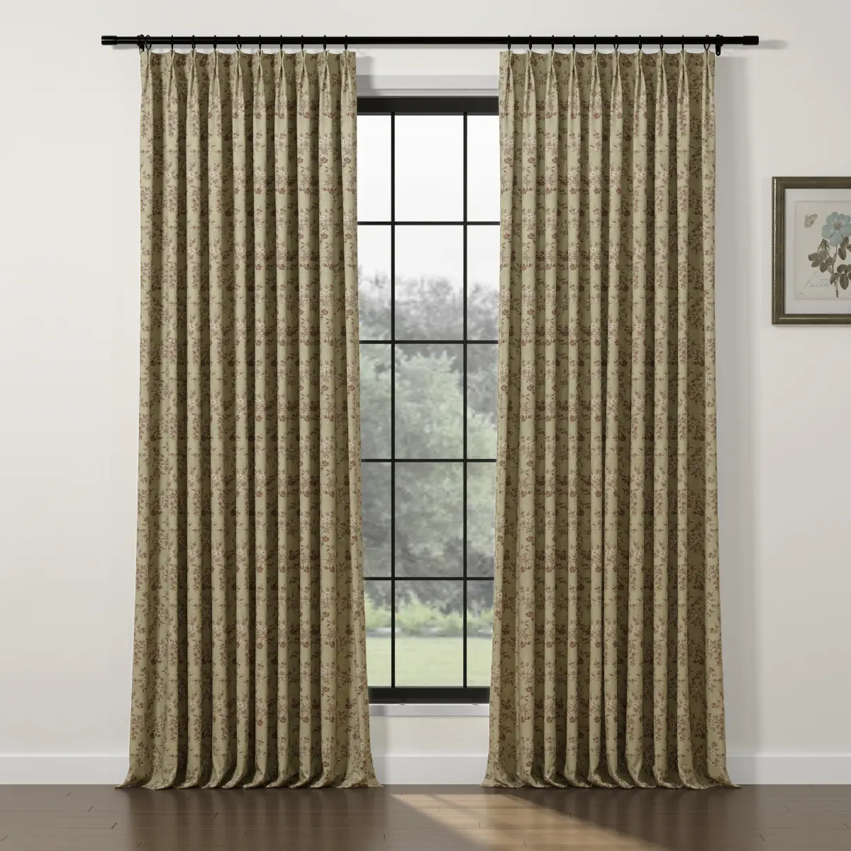Sara Le Print Linen Drapery Pleated - Image 77