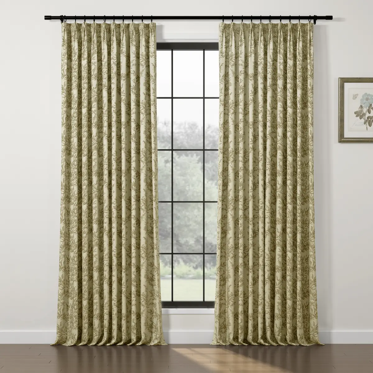 Sara Le Print Linen Drapery Pleated - Image 82