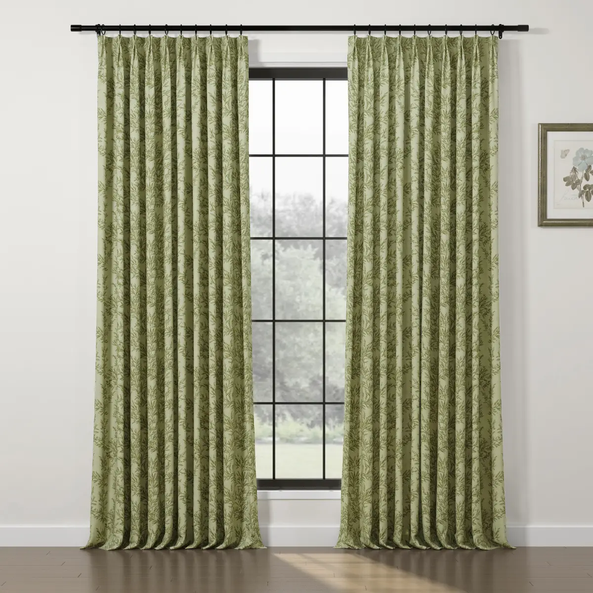 Sara Le Print Linen Drapery Pleated - Image 86