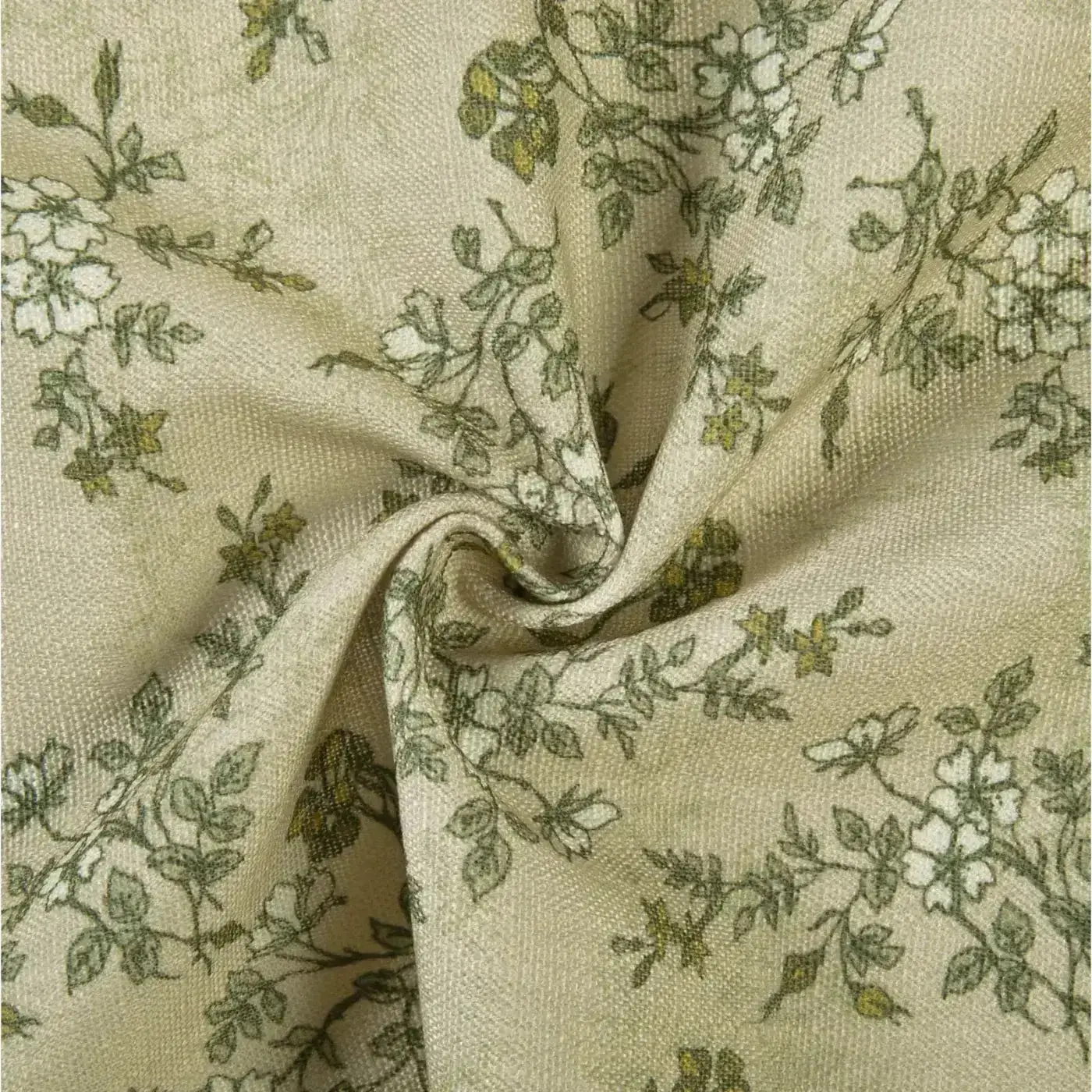 Sara Le Print Linen Drapery Pleated - Image 170