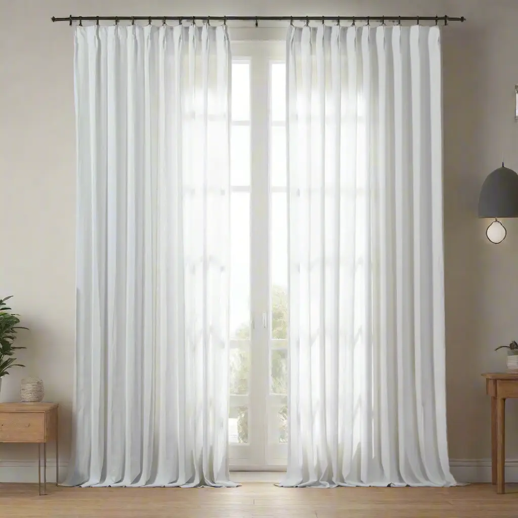 Sarai Textured Metallic Cotton Blend Curtain Pleated - Image 17