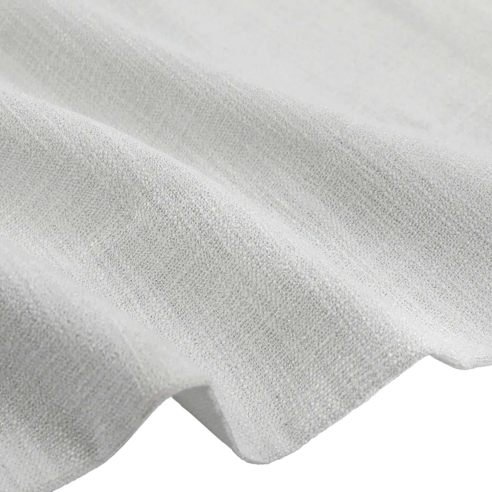 Sarai Textured Metallic Cotton Blend Curtain Pleated - Image 48