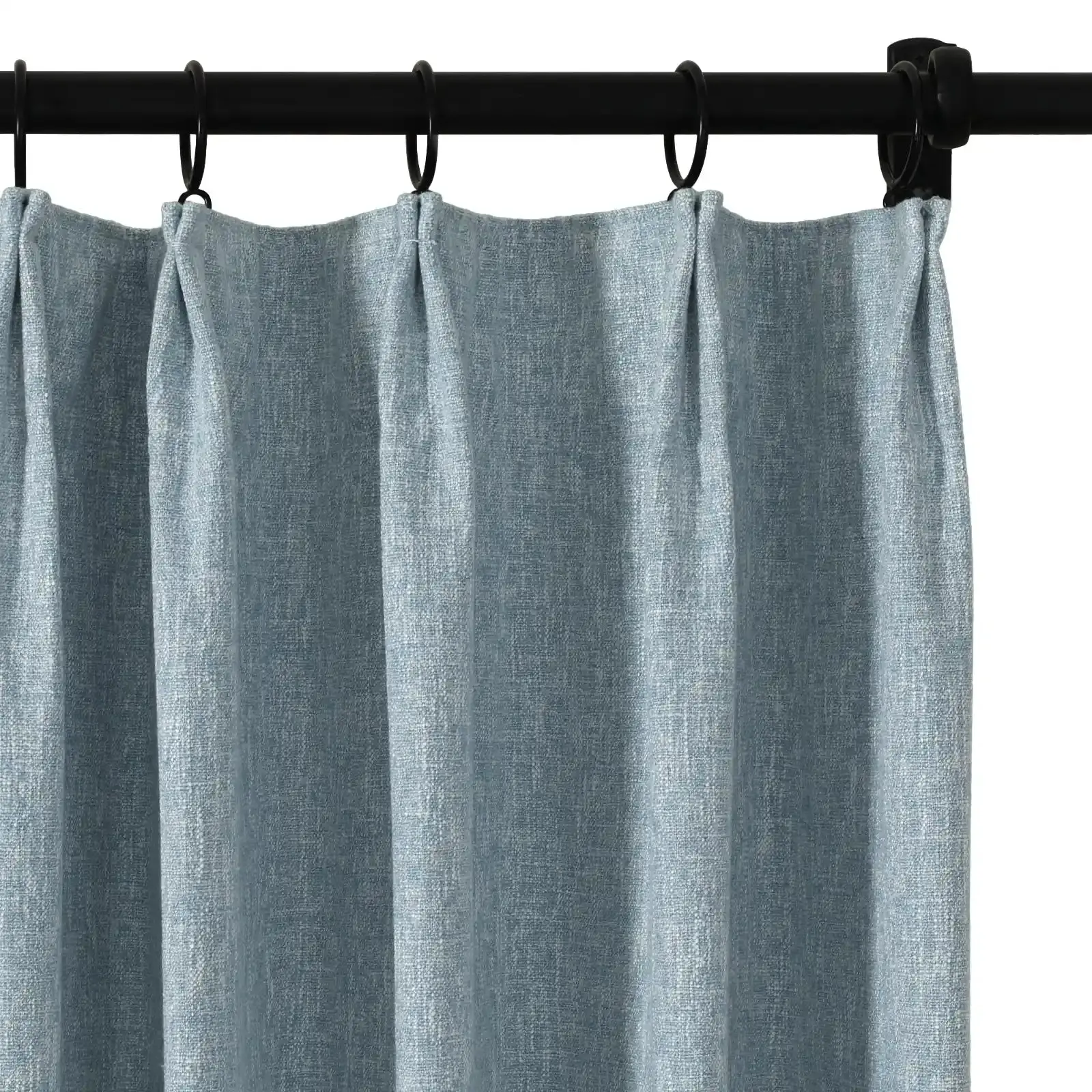 Sarai Textured Metallic Cotton Blend Curtain Pleated - Image 8
