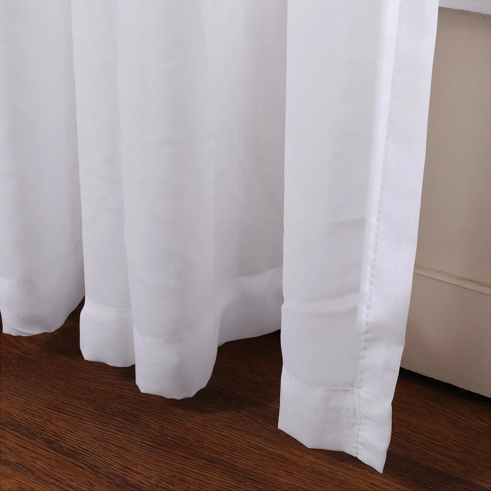 Scandina Solid Voile Sheer Curtain Pleated - Image 10