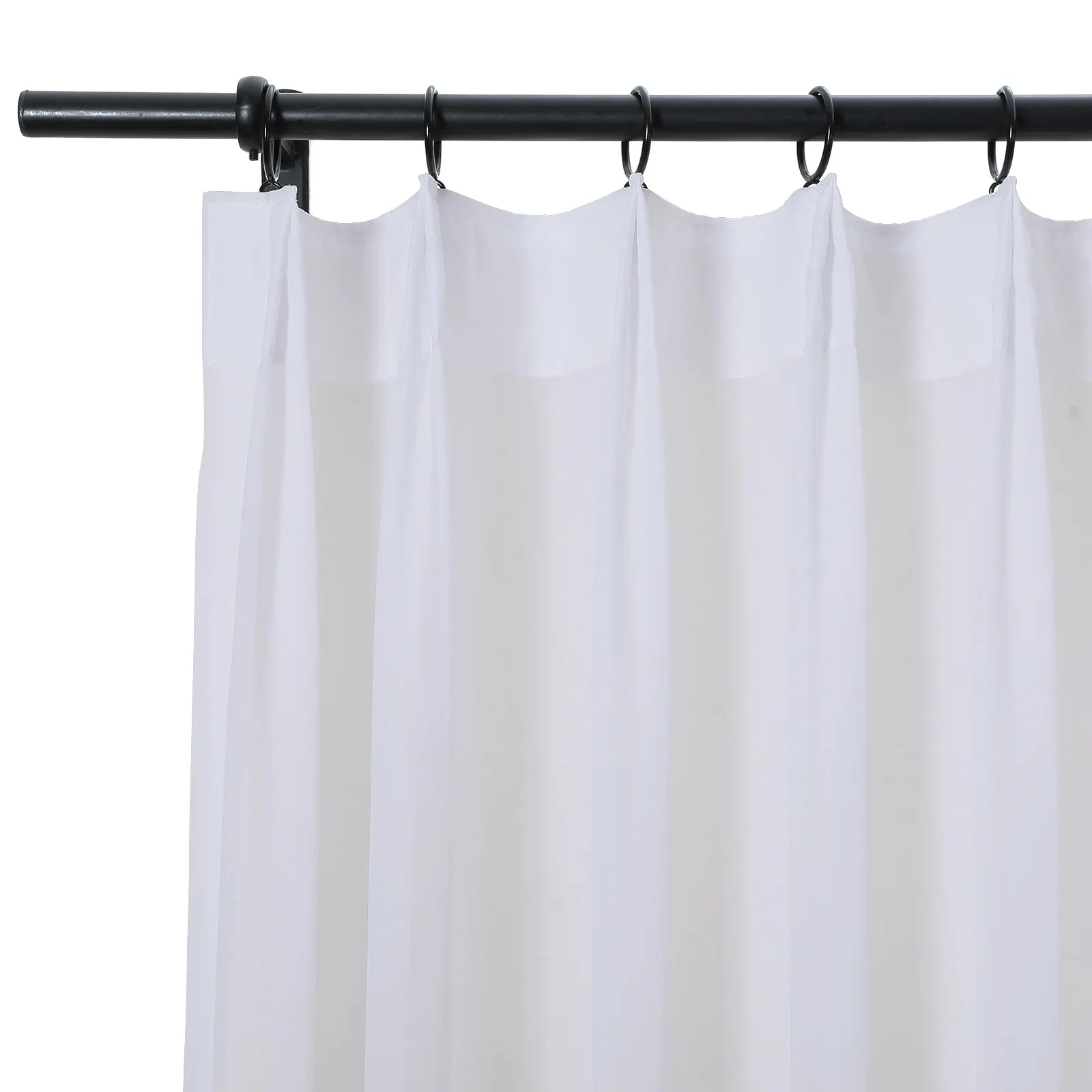 Scandina Solid Voile Sheer Curtain Pleated - Image 19
