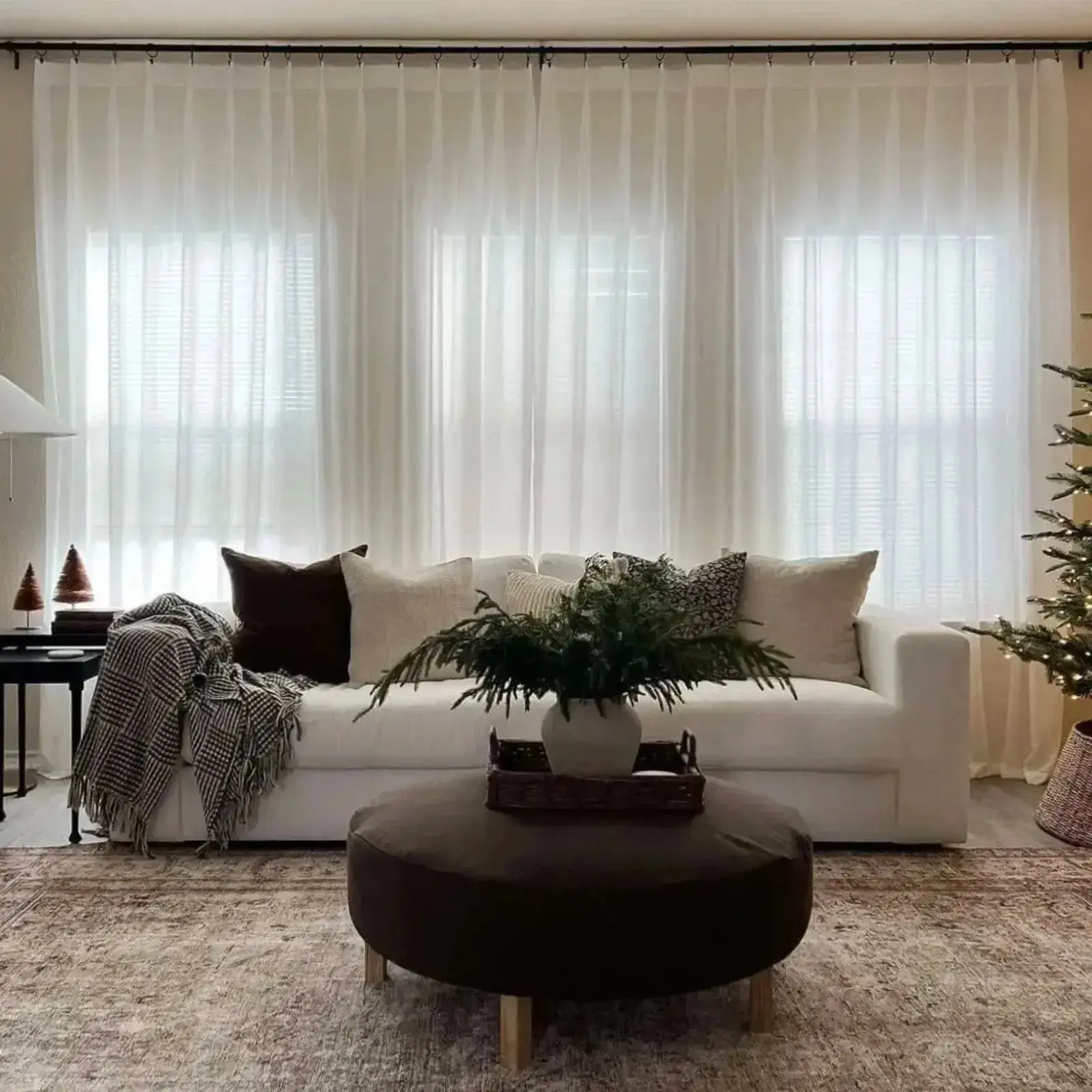 Scandina Solid Voile Sheer Curtain Pleated - Image 3