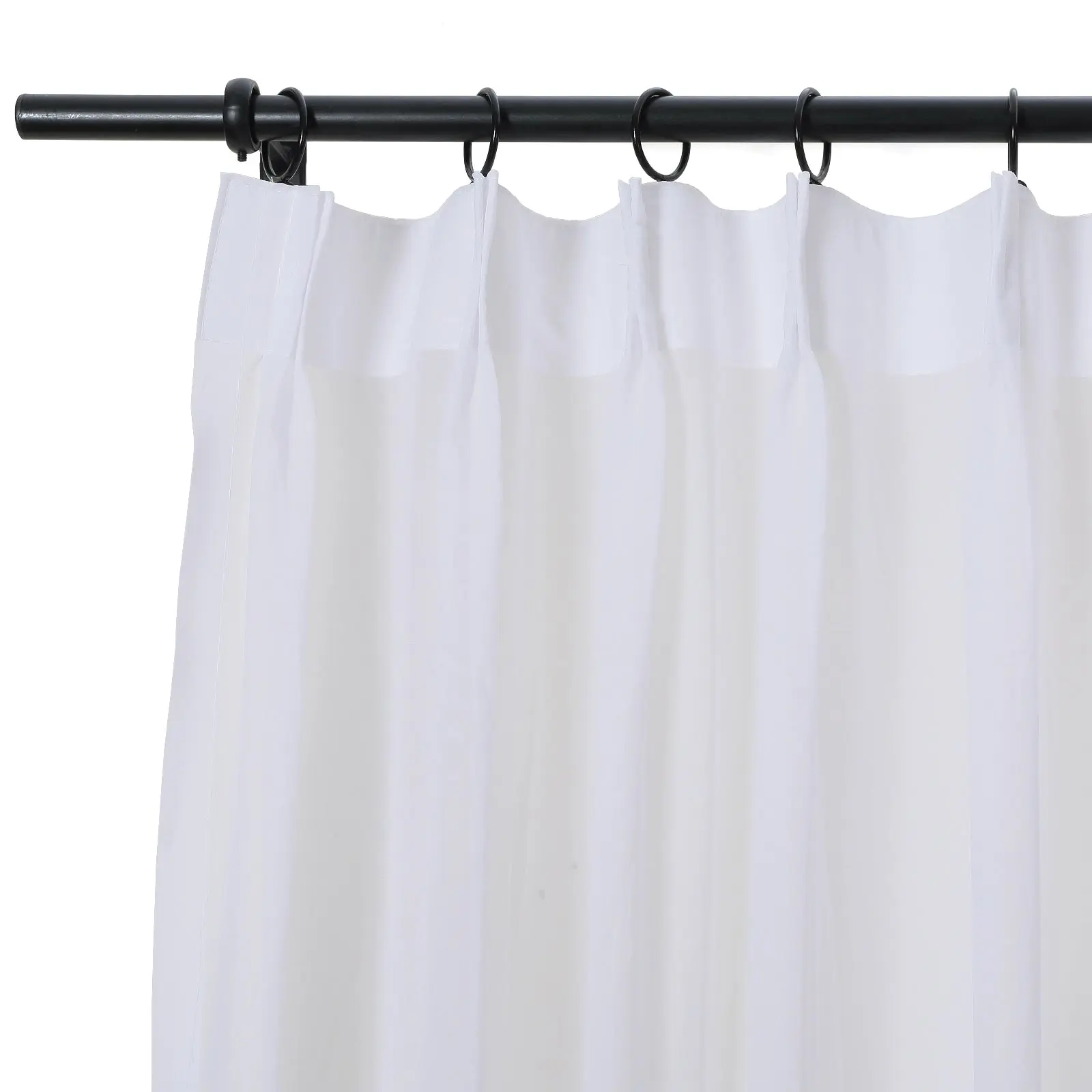 Scandina Solid Voile Sheer Curtain Pleated - Image 9
