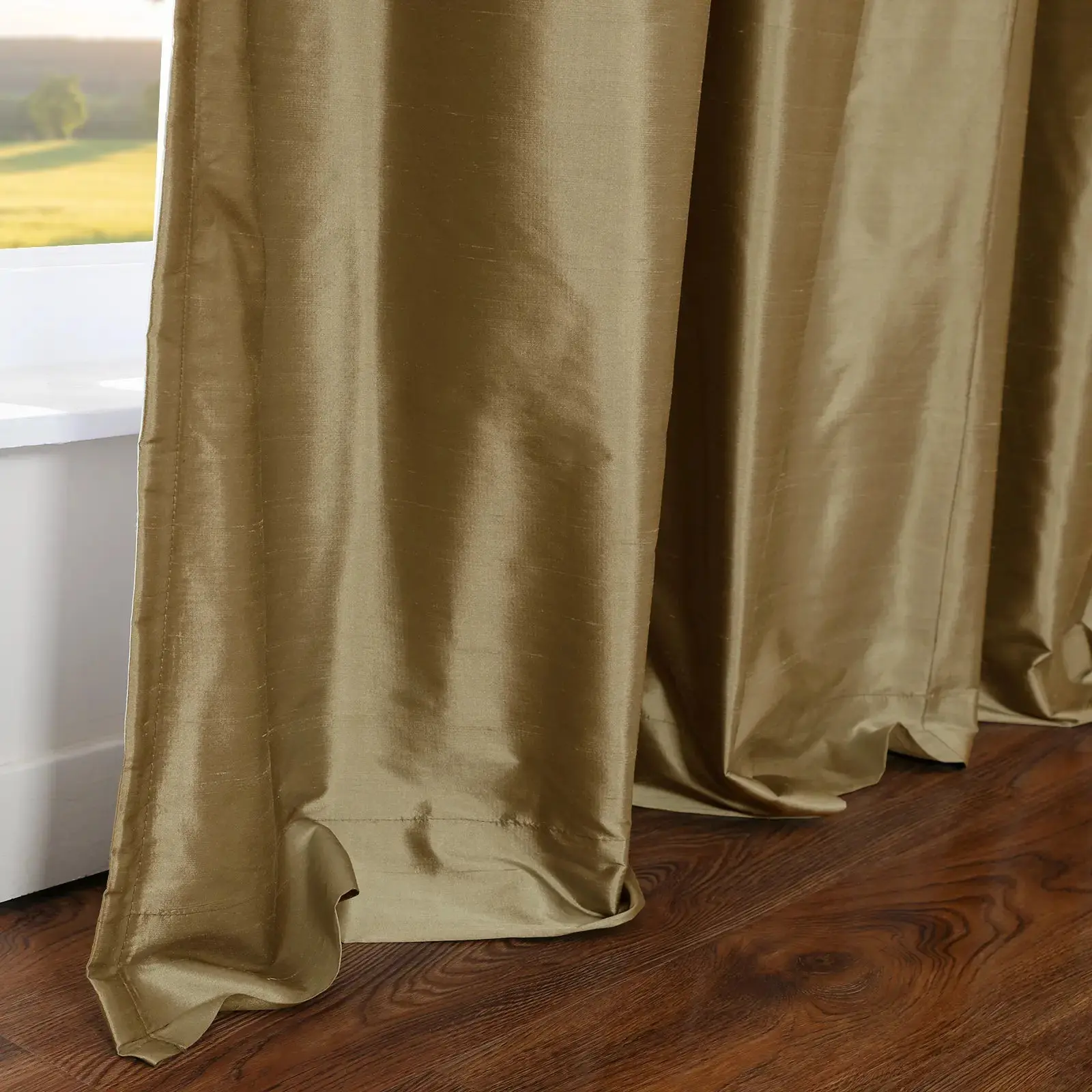 Selman Dupioni Silk Drapery Pleated - Image 107