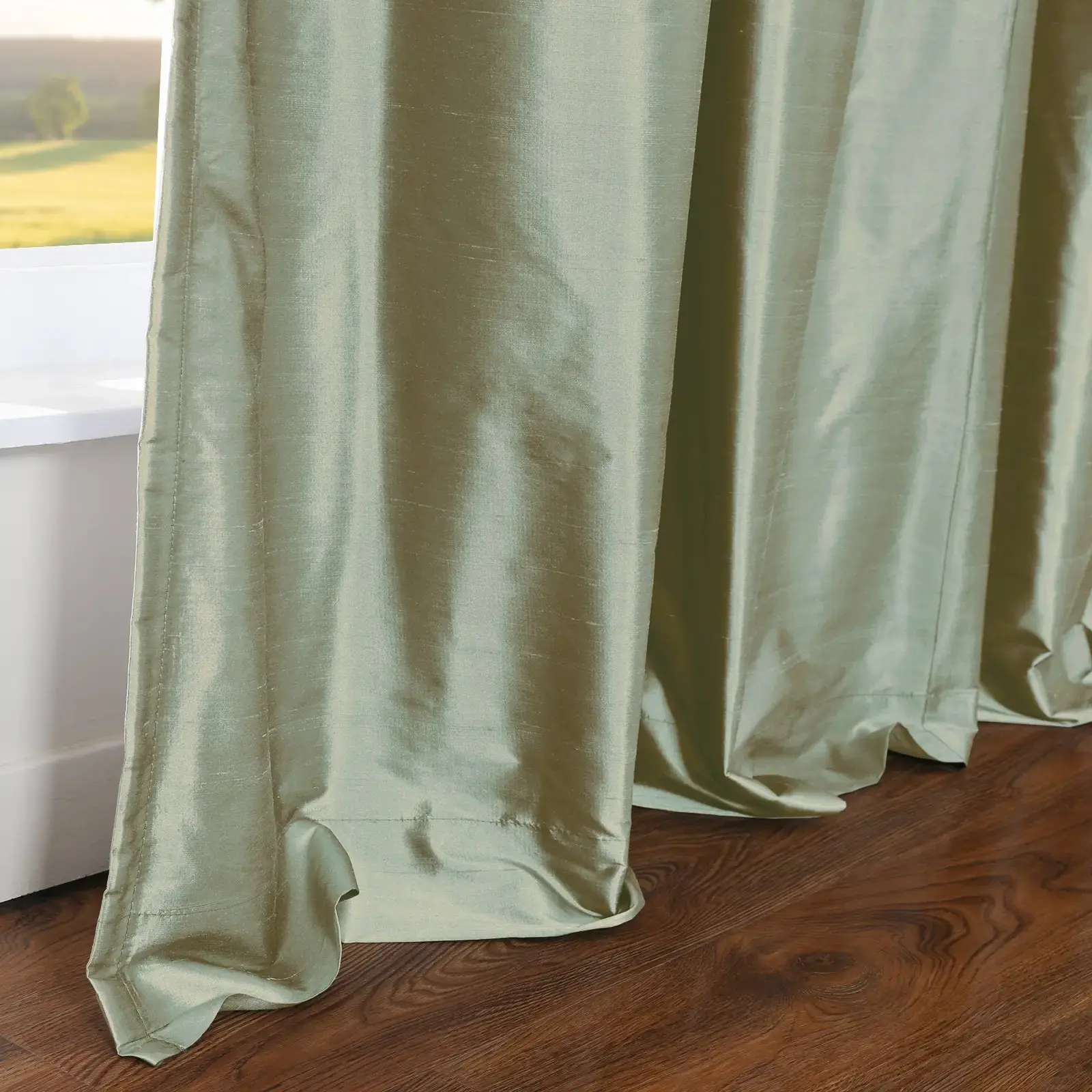 Selman Dupioni Silk Drapery Pleated - Image 110