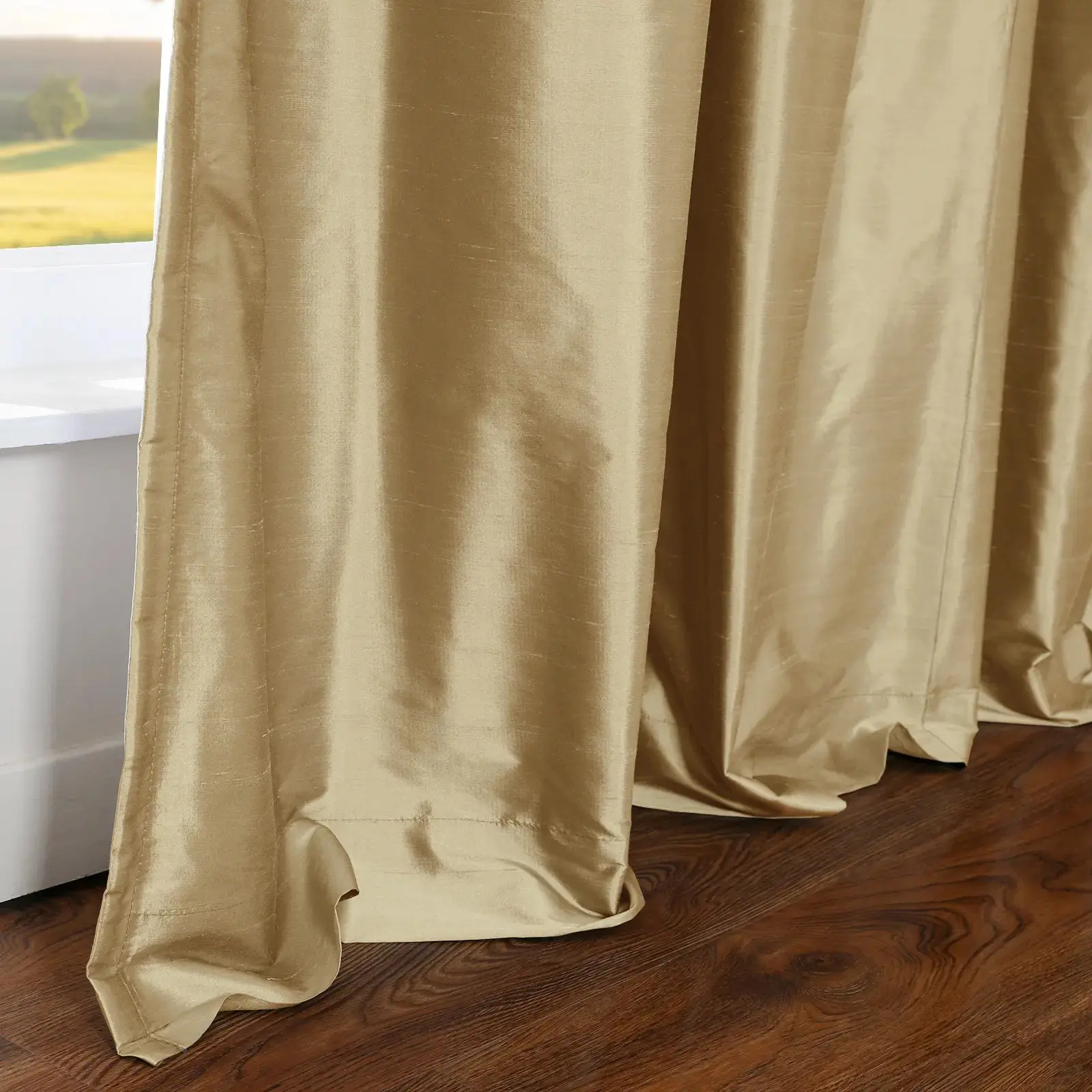 Selman Dupioni Silk Drapery Pleated - Image 113