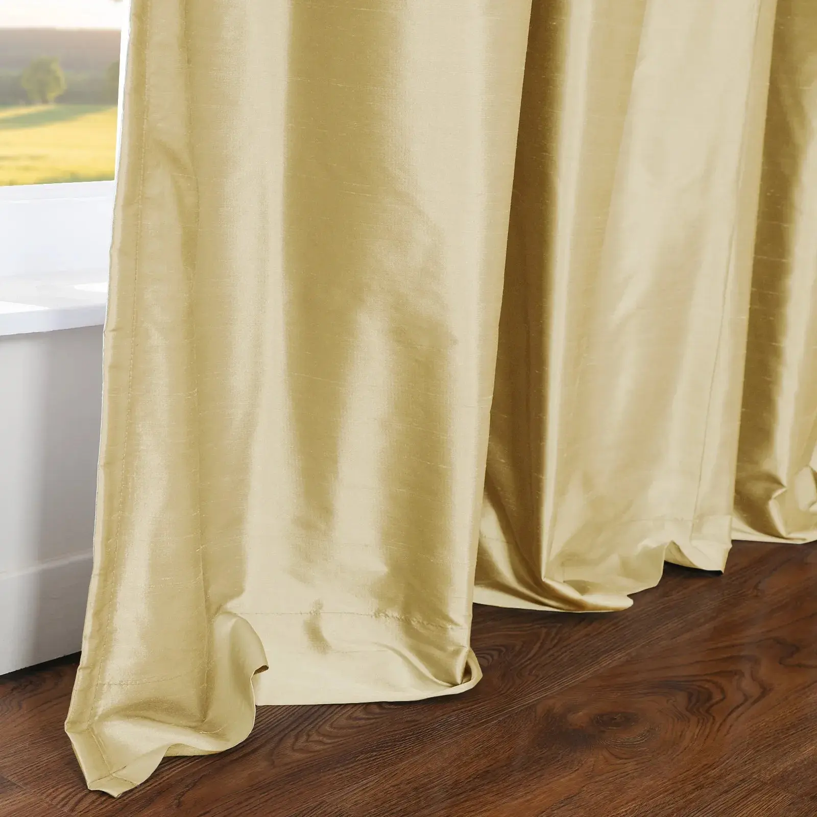 Selman Dupioni Silk Drapery Pleated - Image 116