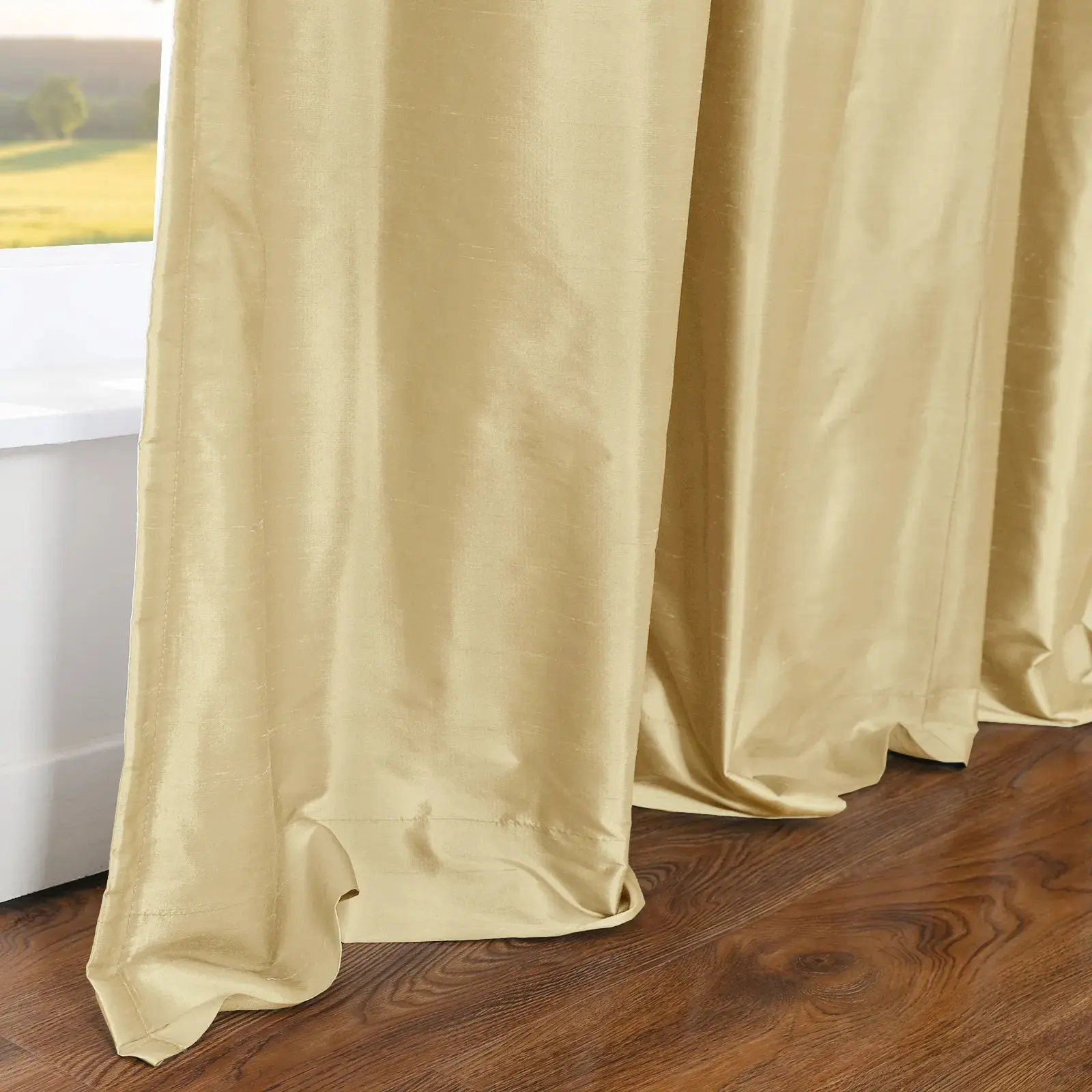 Selman Dupioni Silk Drapery Pleated - Image 119