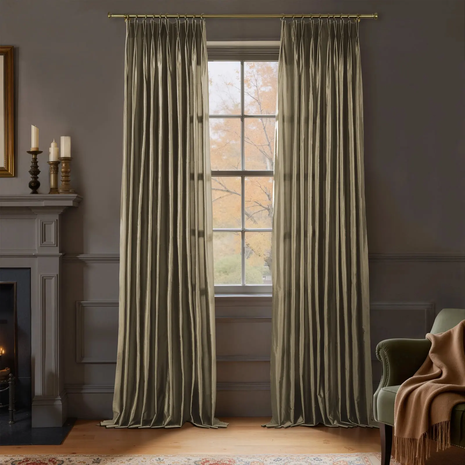 Selman Dupioni Silk Drapery Pleated - Image 127