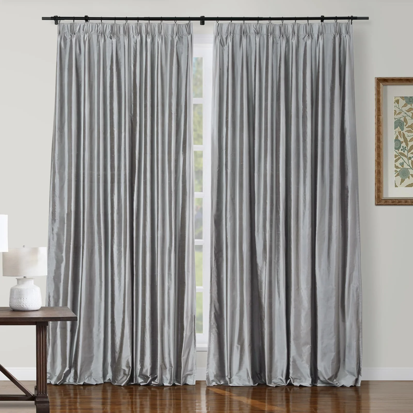 Selman Dupioni Silk Drapery Pleated - Image 29