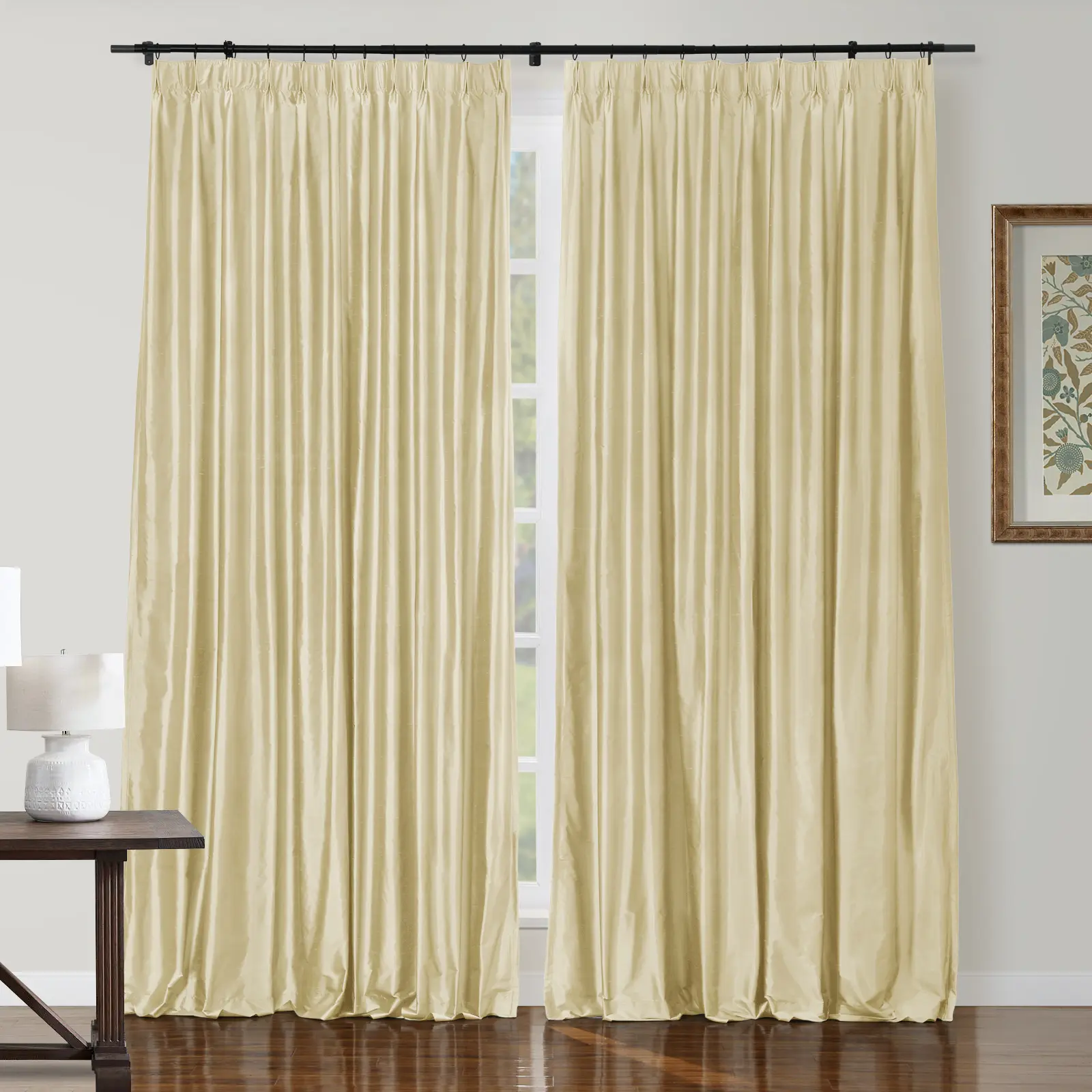 Selman Dupioni Silk Drapery Pleated - Image 34
