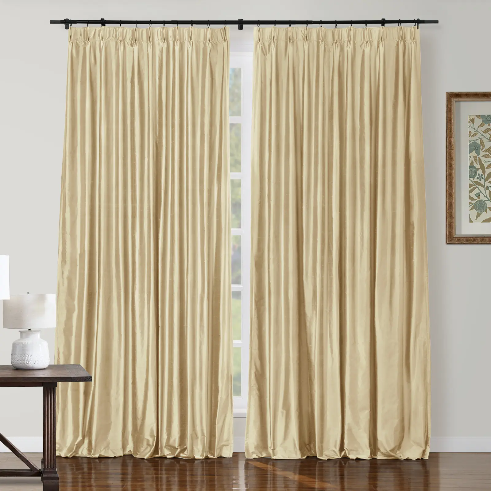 Selman Dupioni Silk Drapery Pleated - Image 35