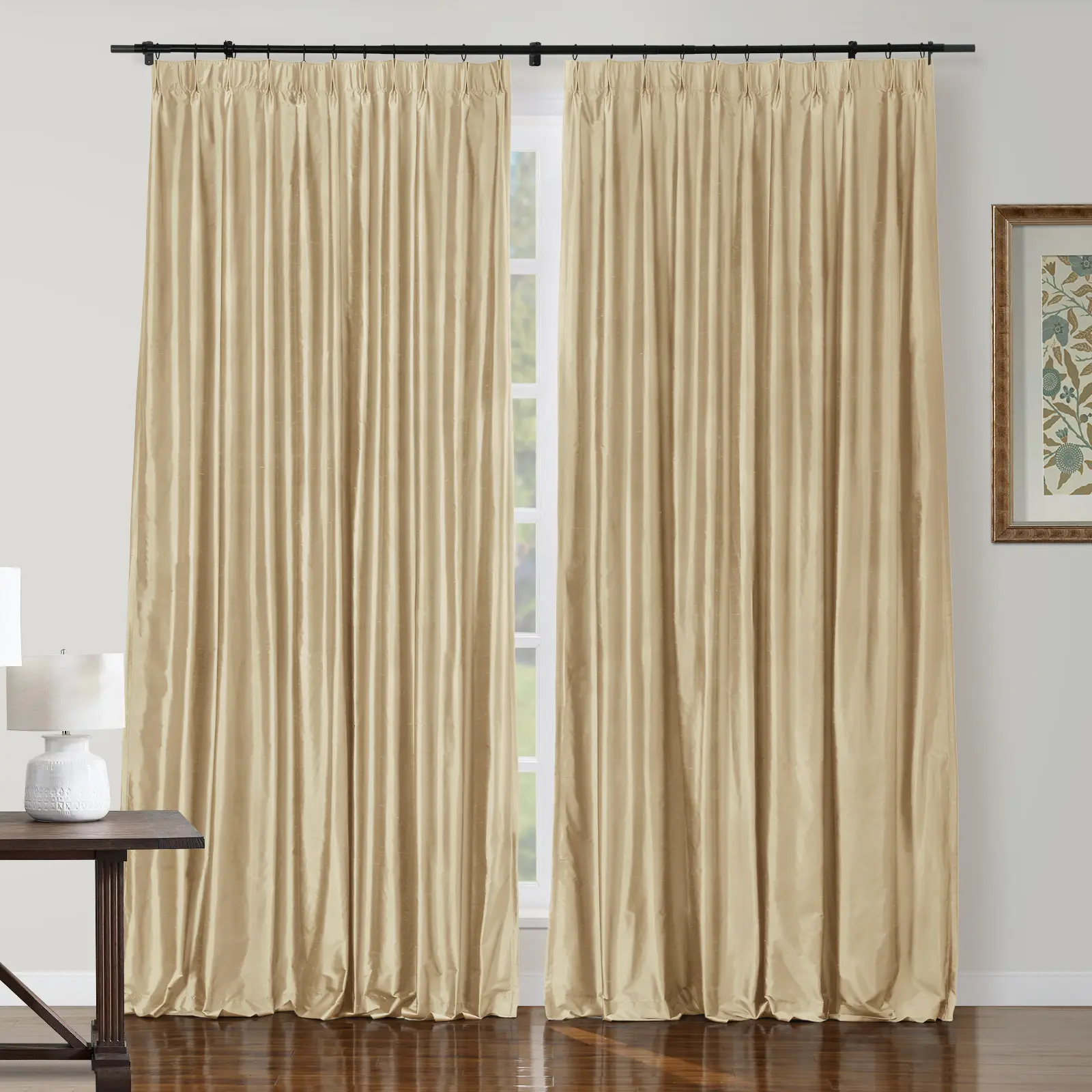 Selman Dupioni Silk Drapery Pleated - Image 36