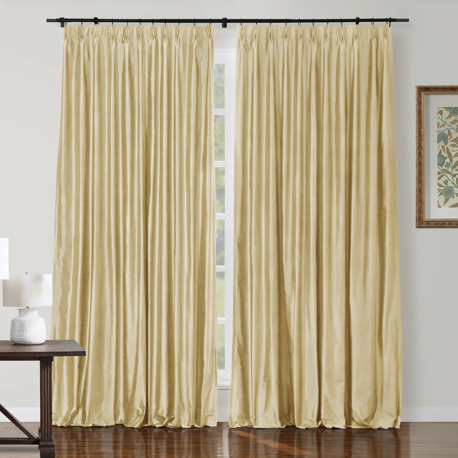 Selman Dupioni Silk Drapery Pleated - Image 37