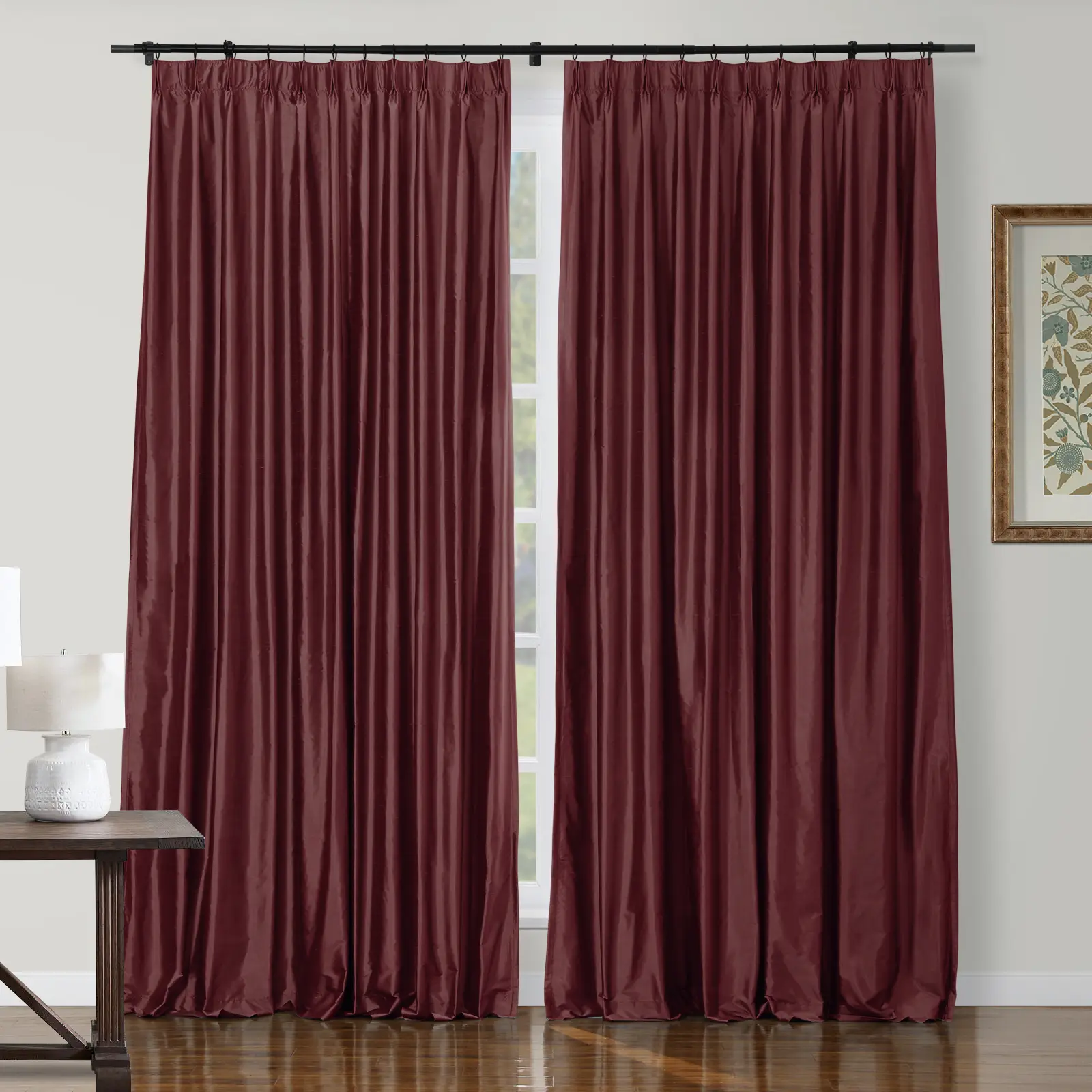 Selman Dupioni Silk Drapery Pleated - Image 38