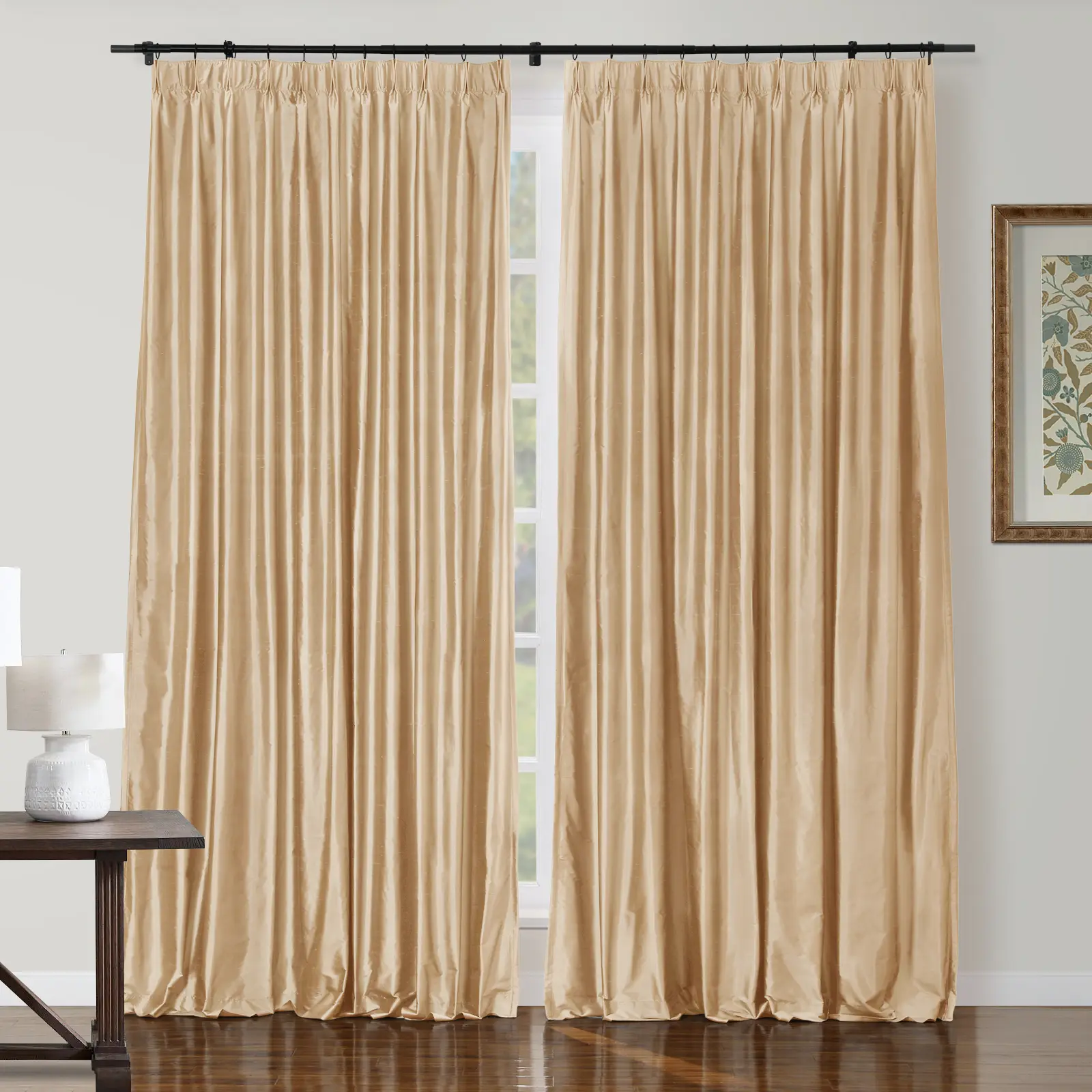 Selman Dupioni Silk Drapery Pleated - Image 39