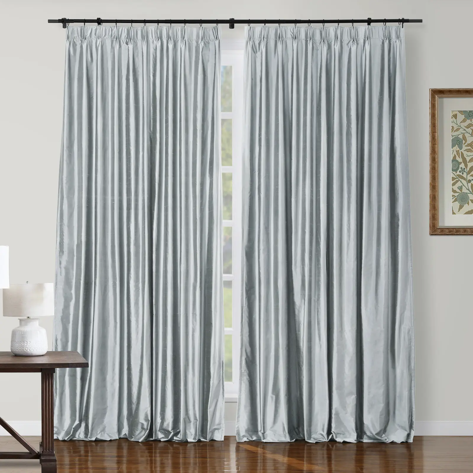 Selman Dupioni Silk Drapery Pleated - Image 41