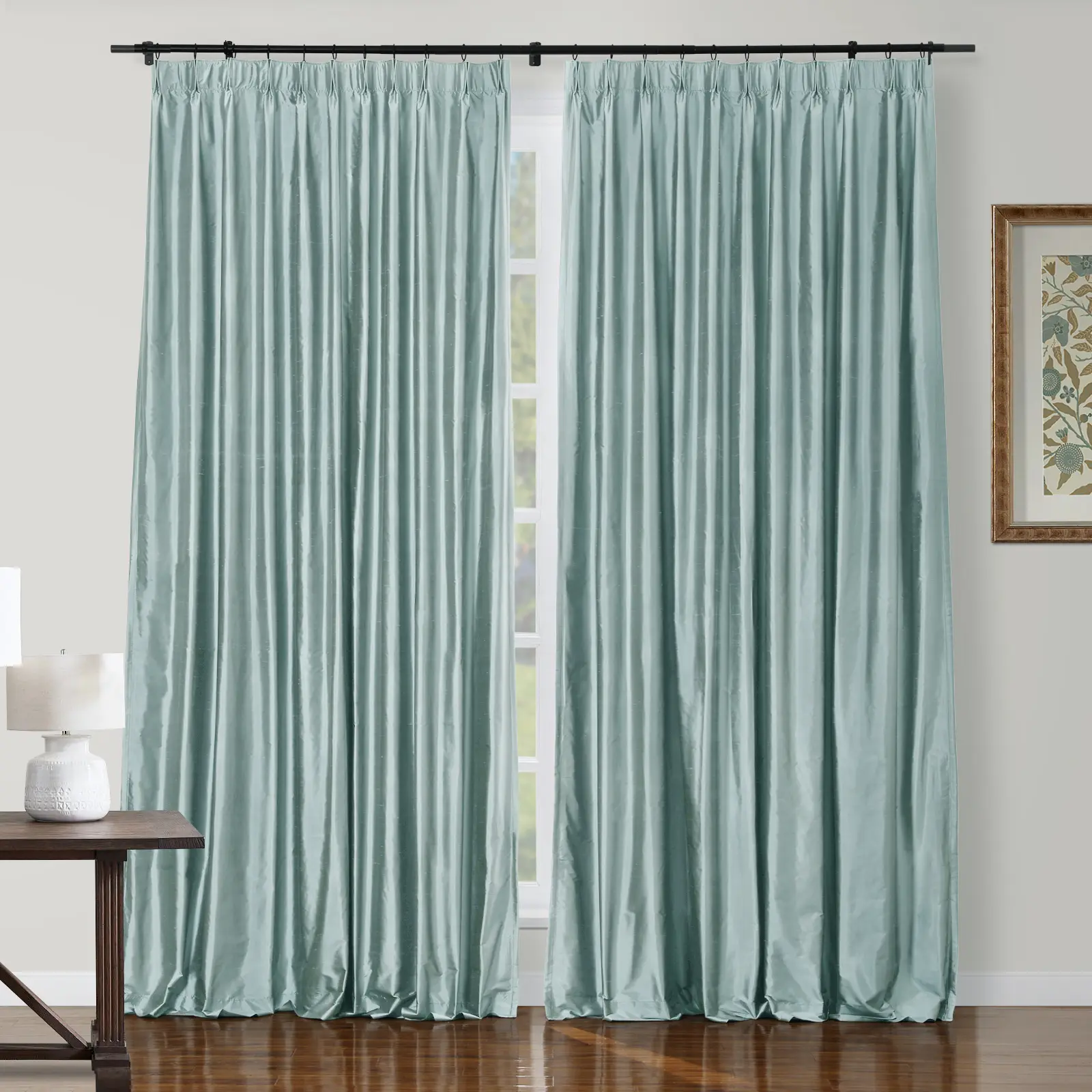 Selman Dupioni Silk Drapery Pleated - Image 43