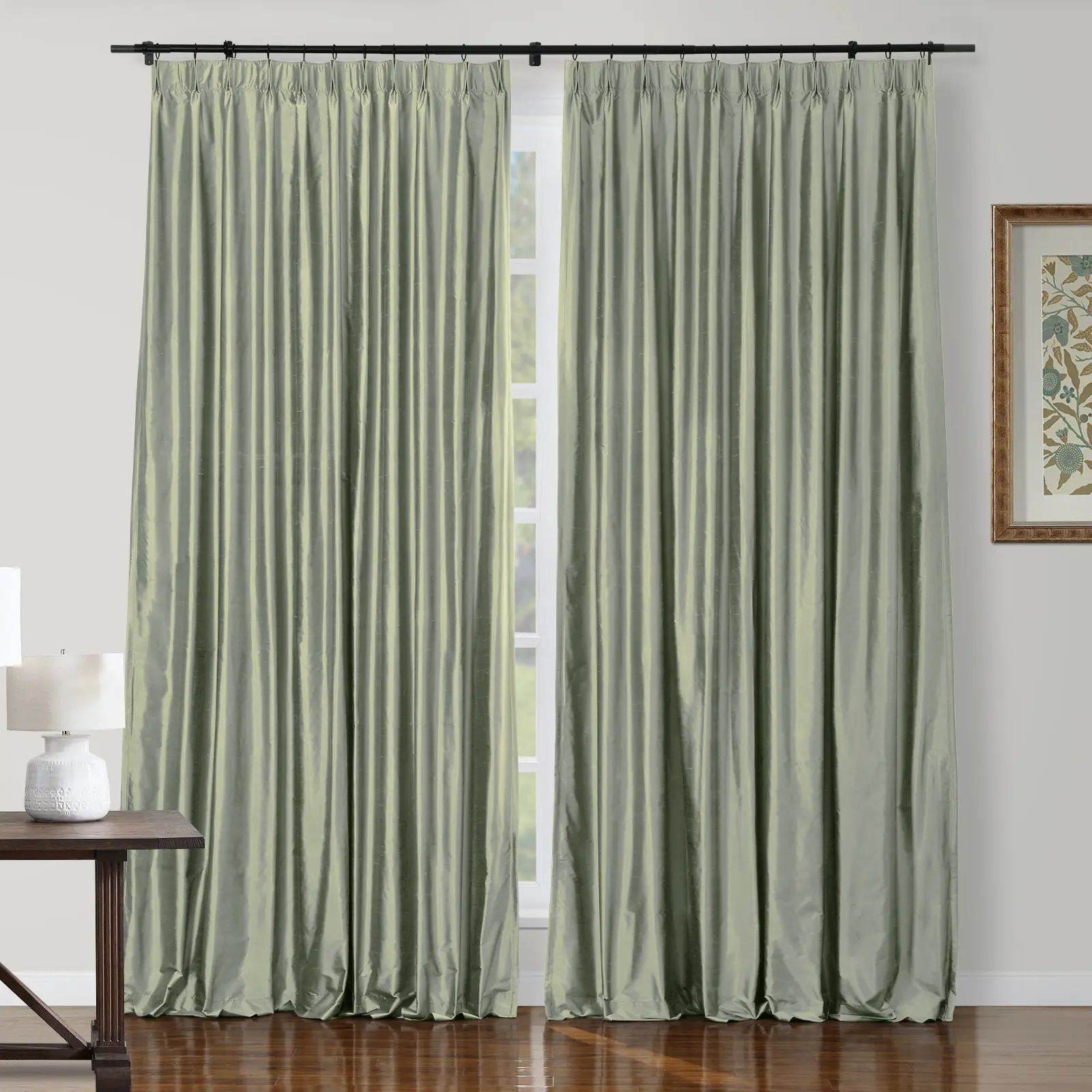 Selman Dupioni Silk Drapery Pleated - Image 47