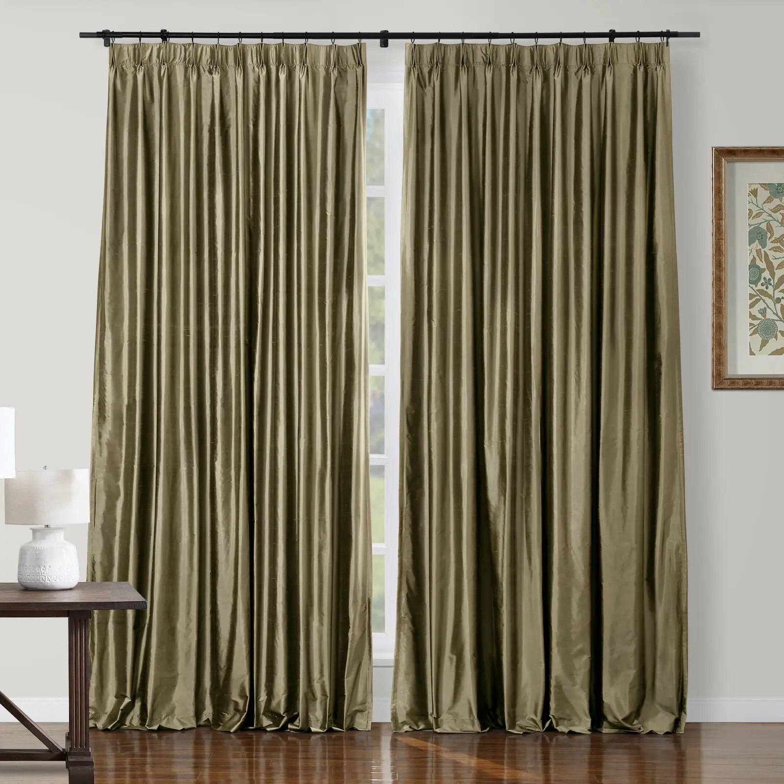 Selman Dupioni Silk Drapery Pleated - Image 48