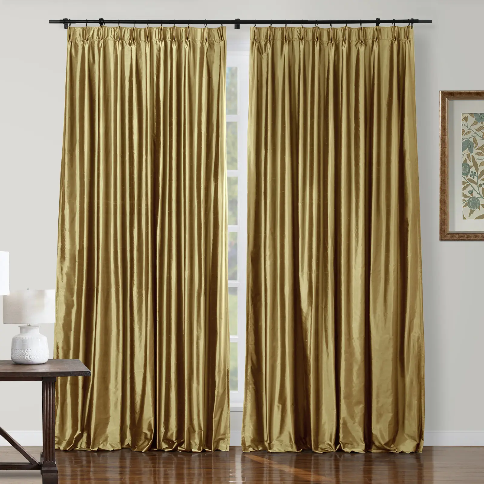 Selman Dupioni Silk Drapery Pleated - Image 49