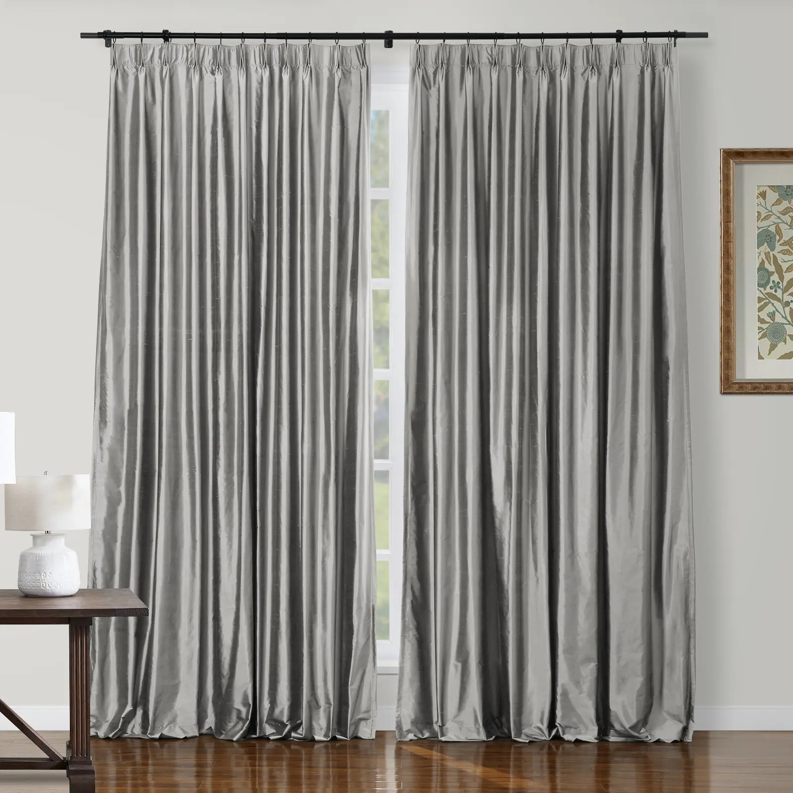 Selman Dupioni Silk Drapery Pleated - Image 54