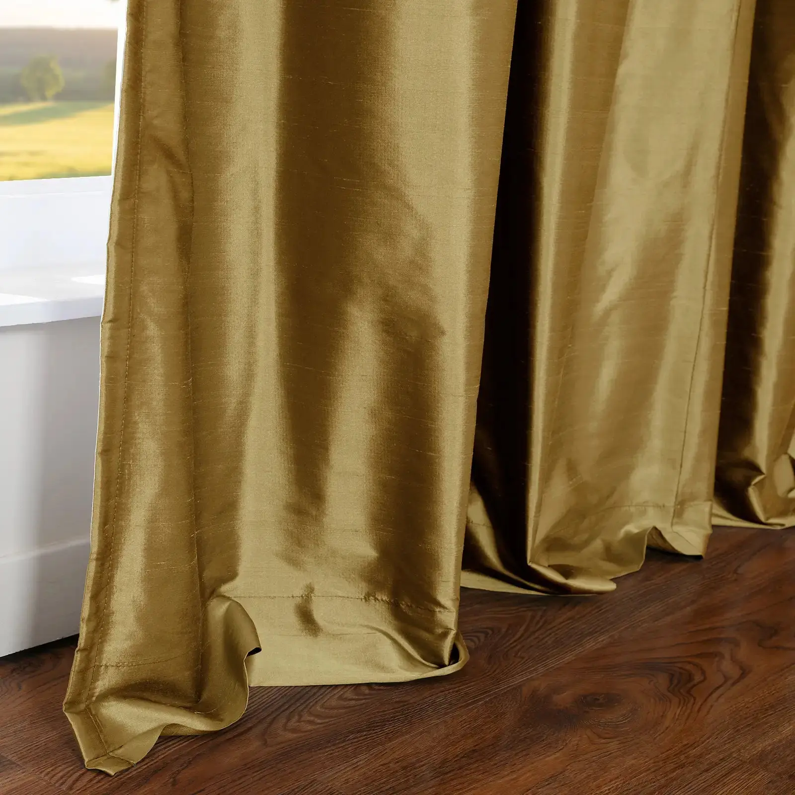 Selman Dupioni Silk Drapery Pleated - Image 57