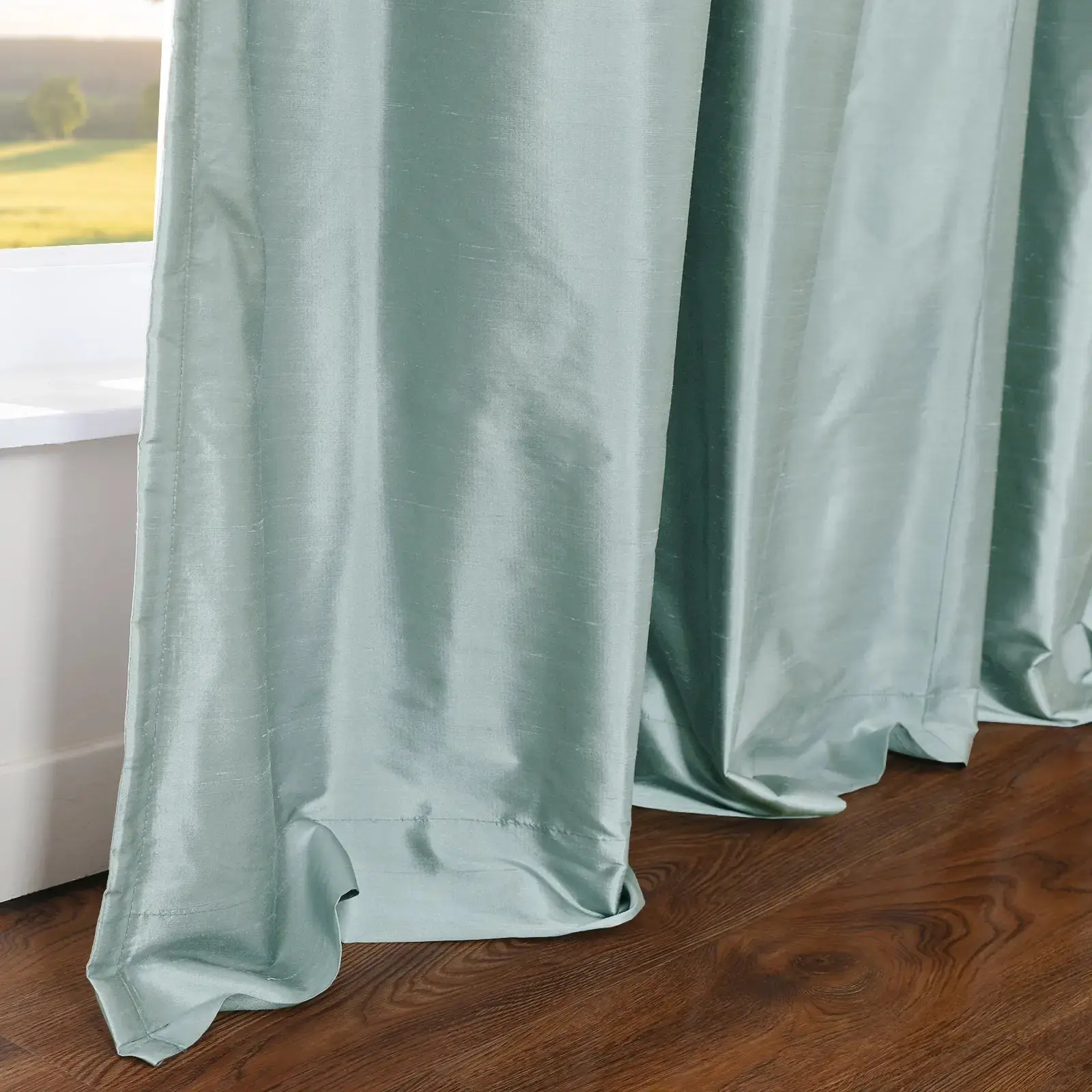 Selman Dupioni Silk Drapery Pleated - Image 60