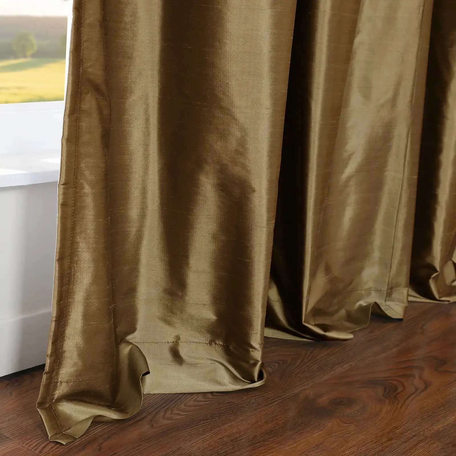 Selman Dupioni Silk Drapery Pleated - Image 66