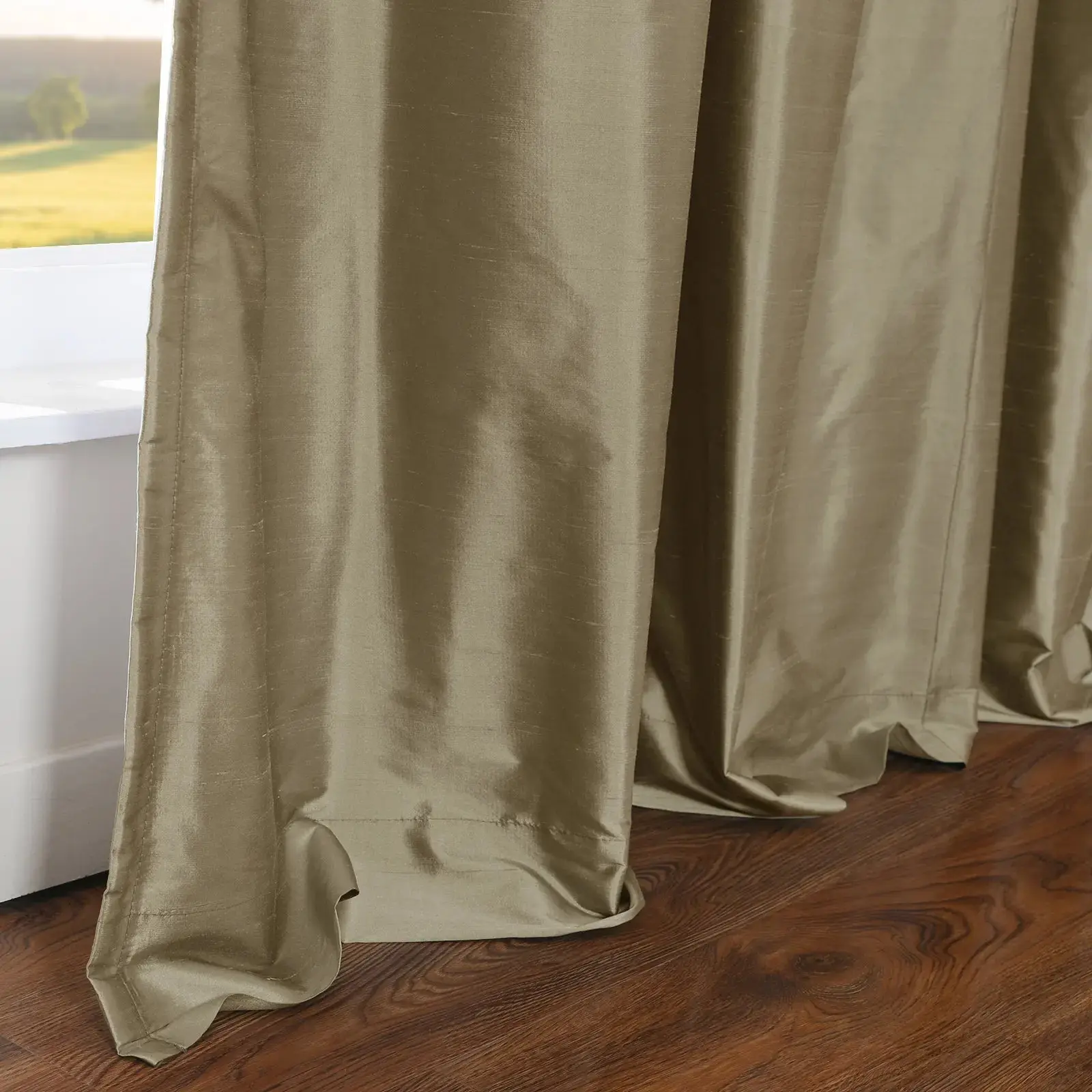 Selman Dupioni Silk Drapery Pleated - Image 69