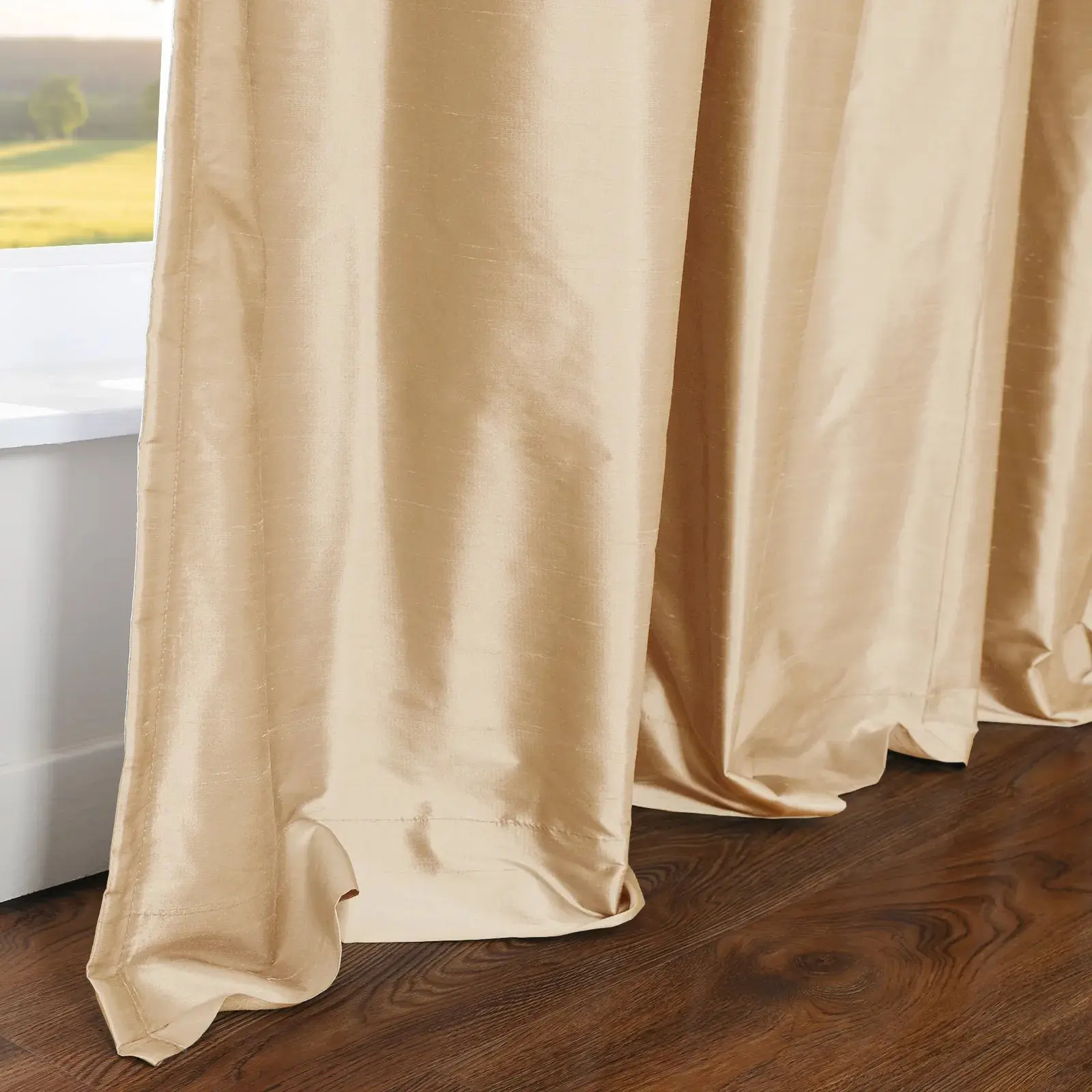 Selman Dupioni Silk Drapery Pleated - Image 92