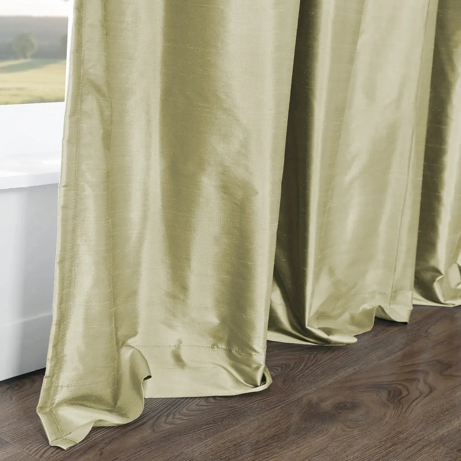 Selman Dupioni Silk Drapery Pleated - Image 98