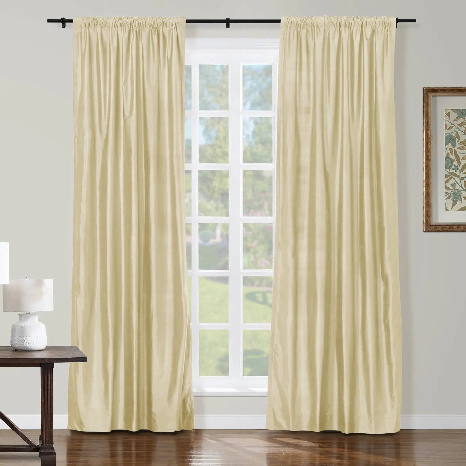 Selman Dupioni Silk Drapery Soft Top - Image 38