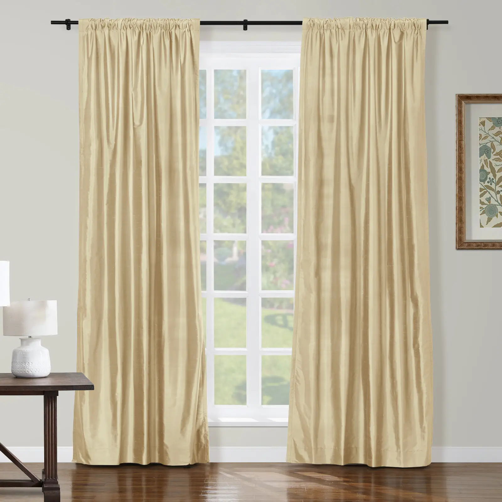Selman Dupioni Silk Drapery Soft Top - Image 39