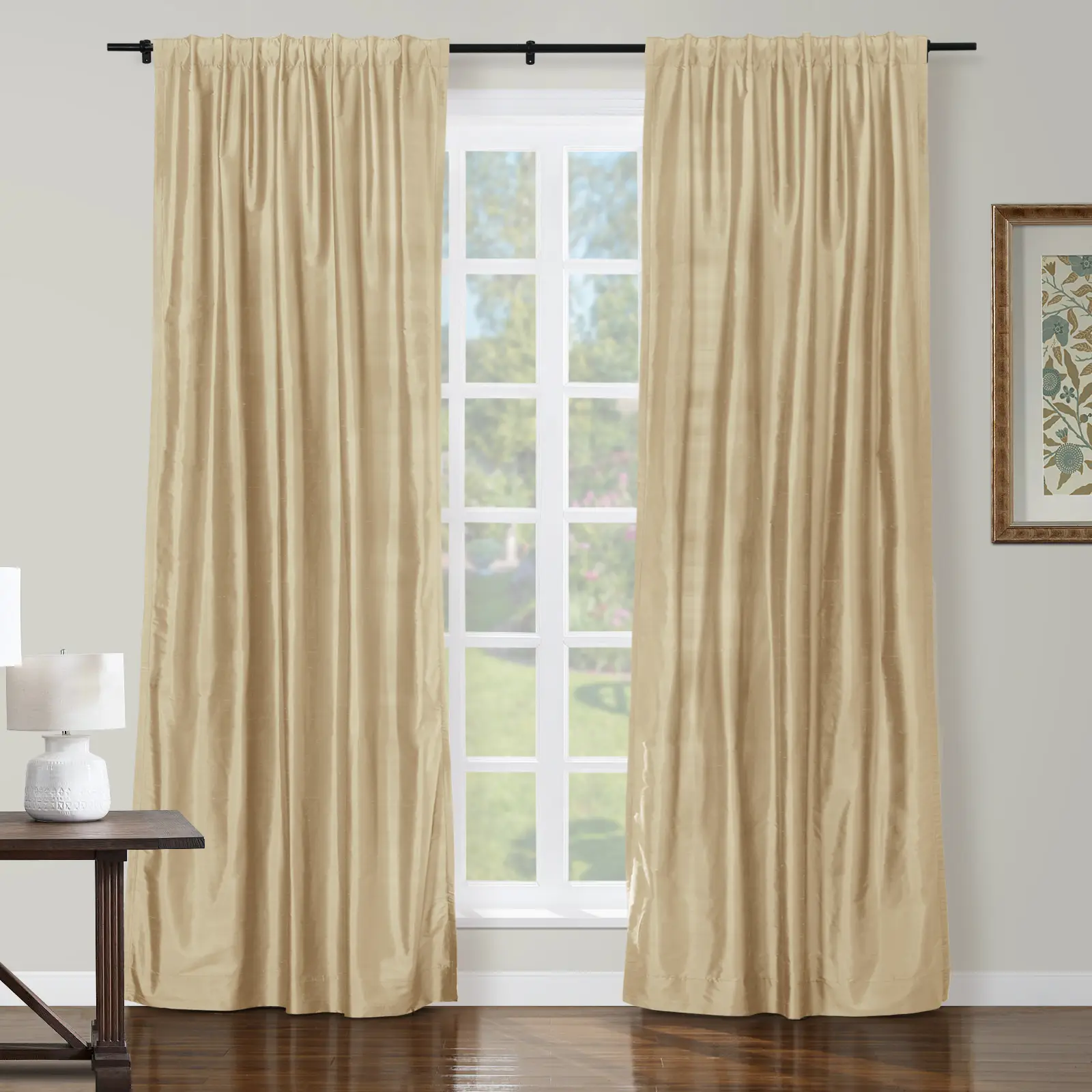 Selman Dupioni Silk Drapery Soft Top - Image 41