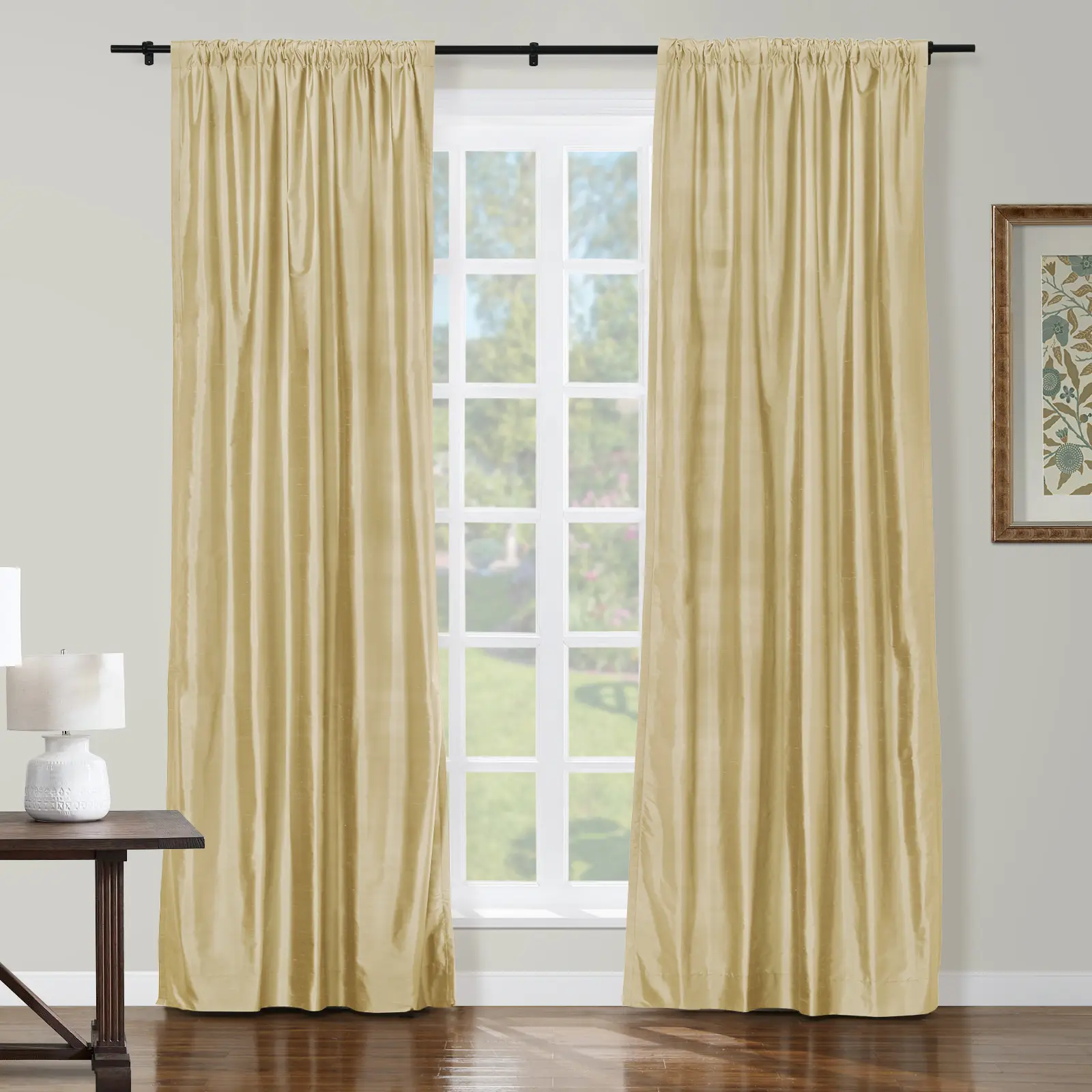 Selman Dupioni Silk Drapery Soft Top - Image 42