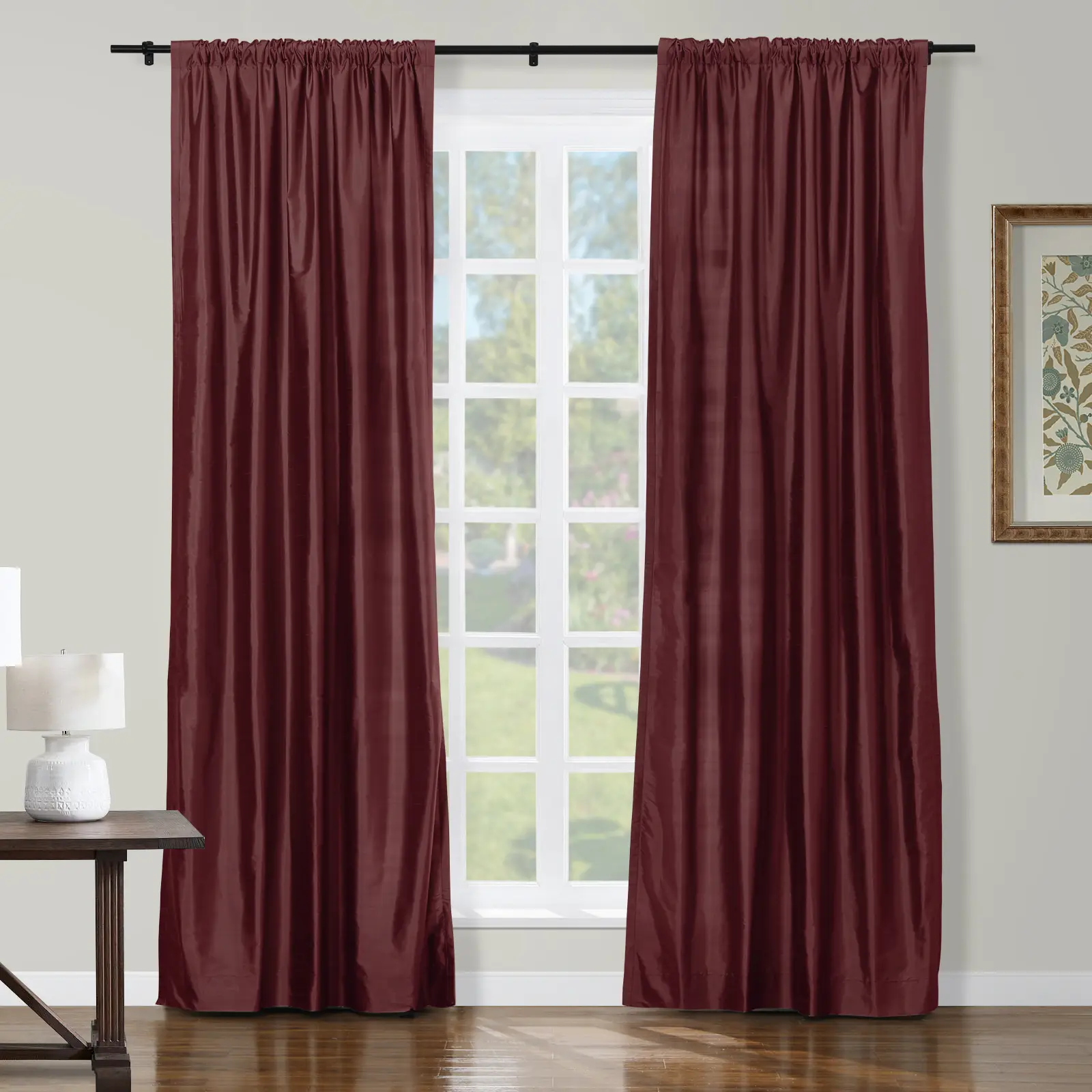 Selman Dupioni Silk Drapery Soft Top - Image 43