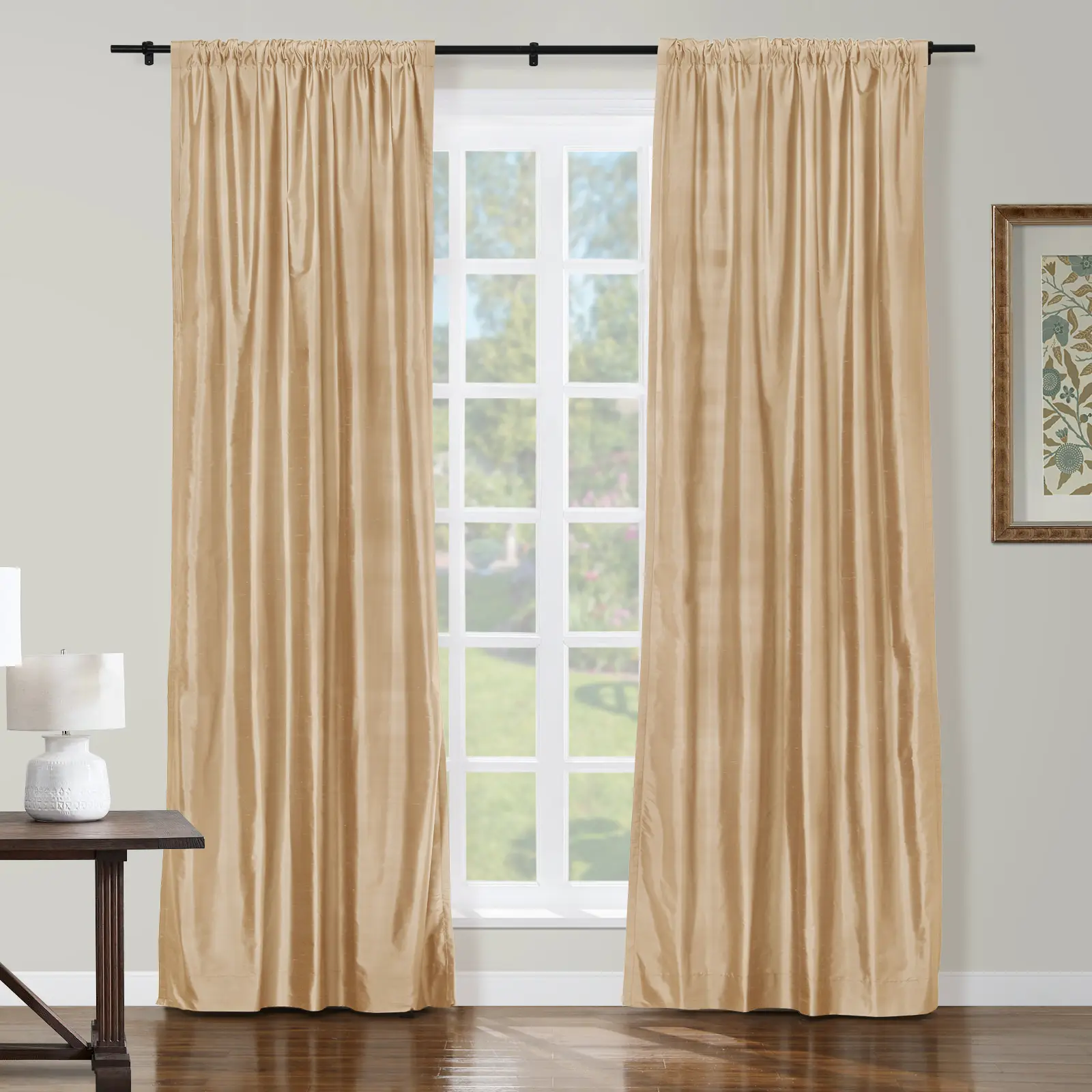 Selman Dupioni Silk Drapery Soft Top - Image 44