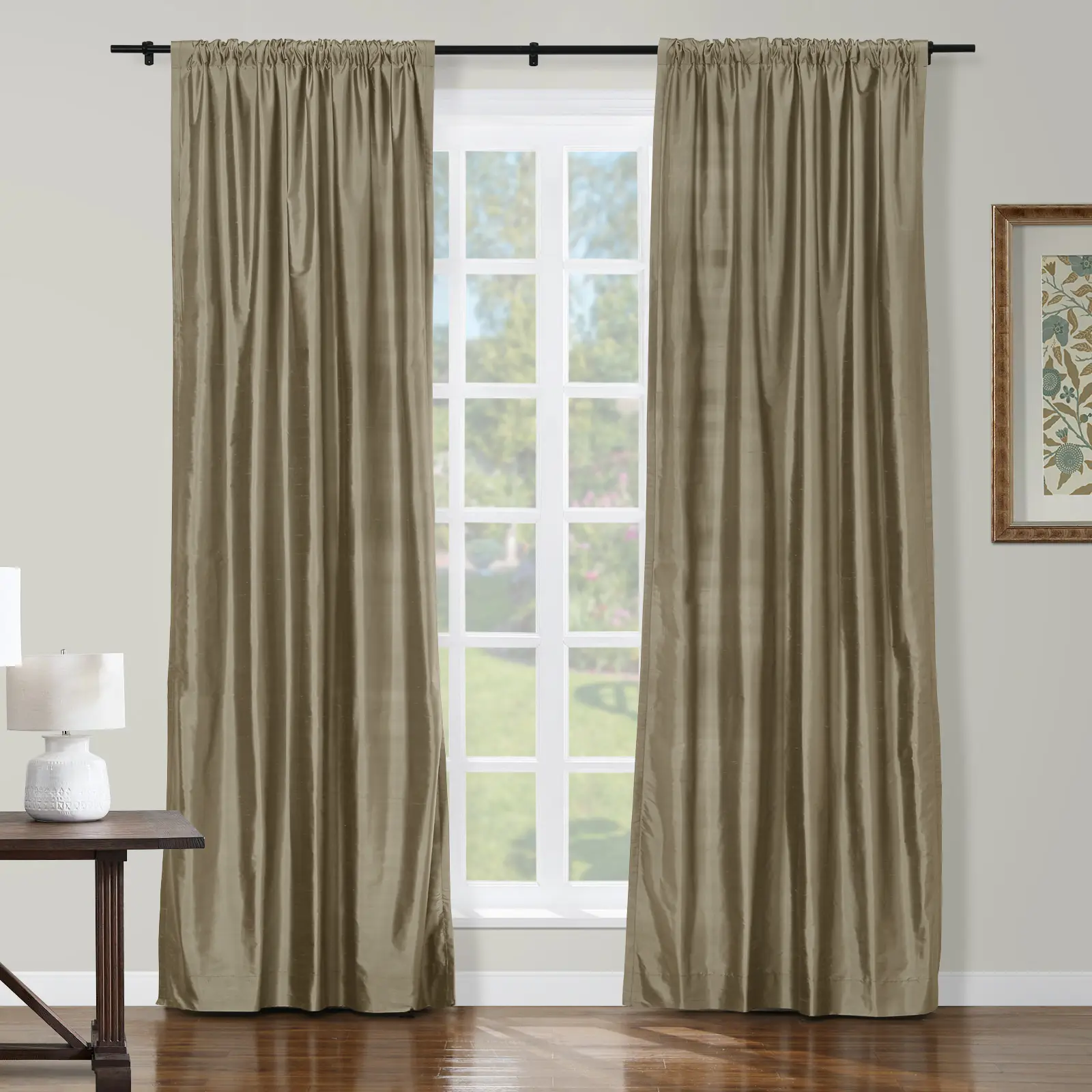 Selman Dupioni Silk Drapery Soft Top - Image 57