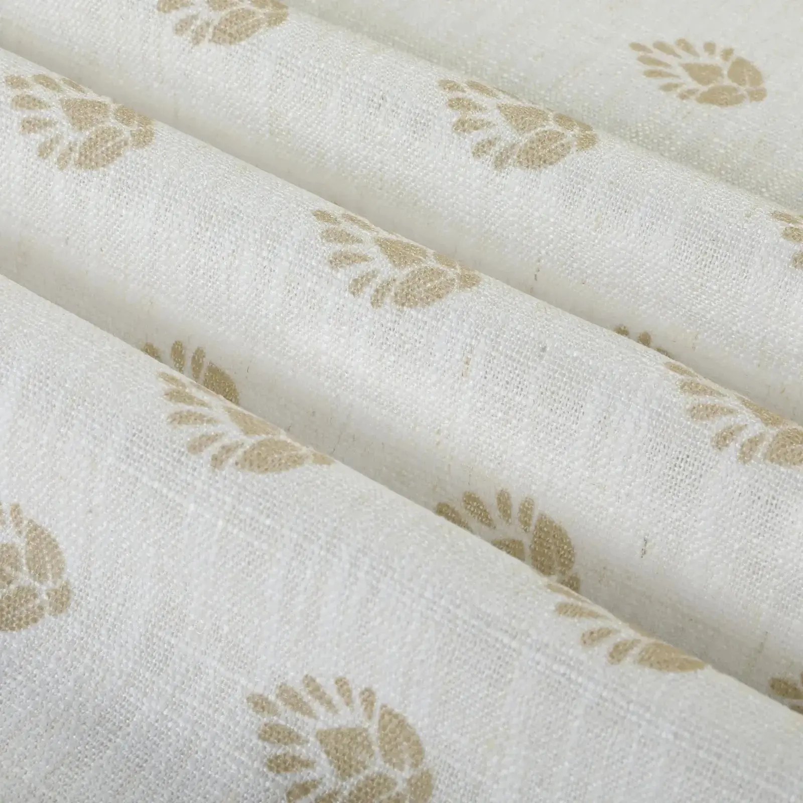 Stefana Silber Print Linen Blend Curtain Drapery Pleated - Image 74