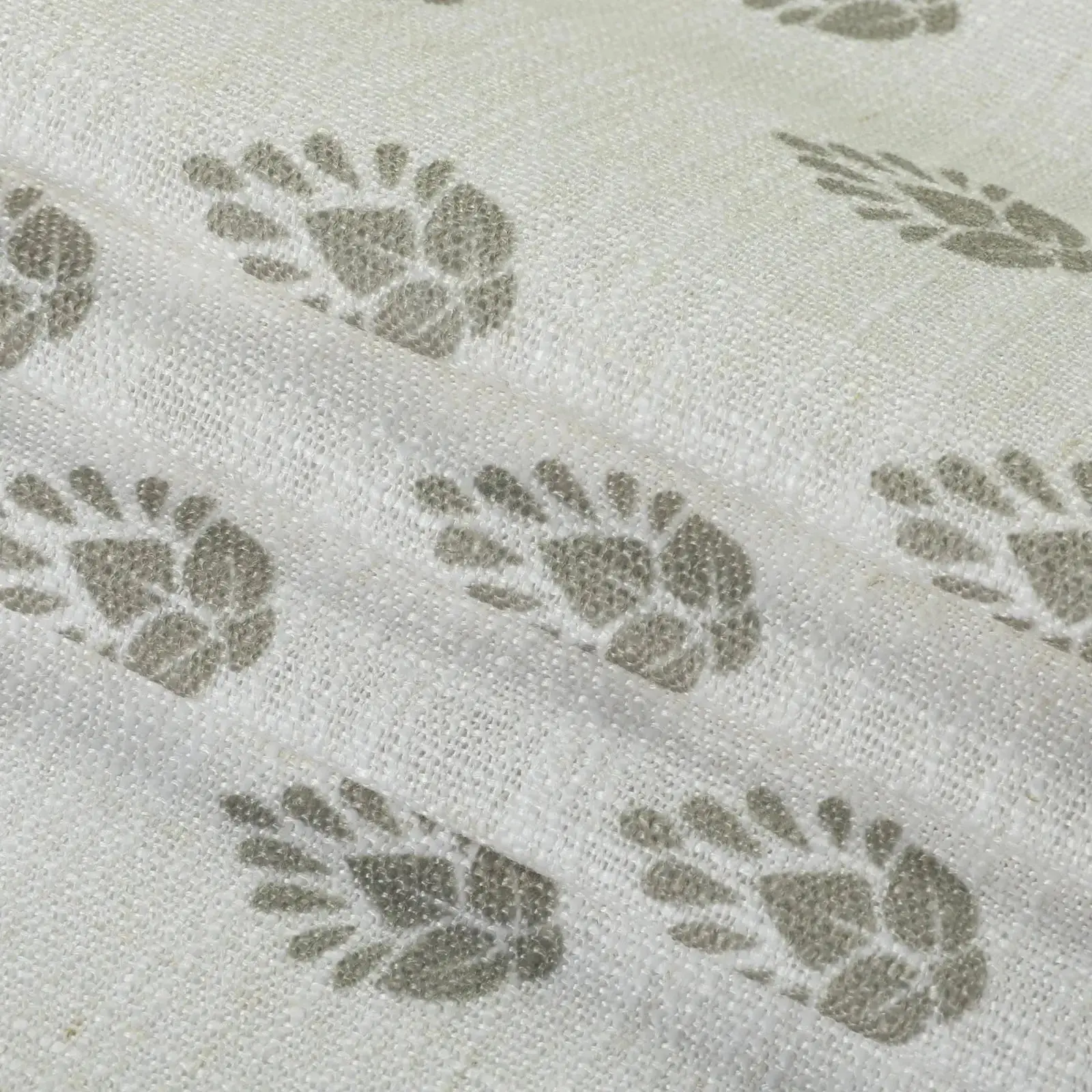 Stefana Silber Print Linen Blend Curtain Drapery Pleated - Image 83