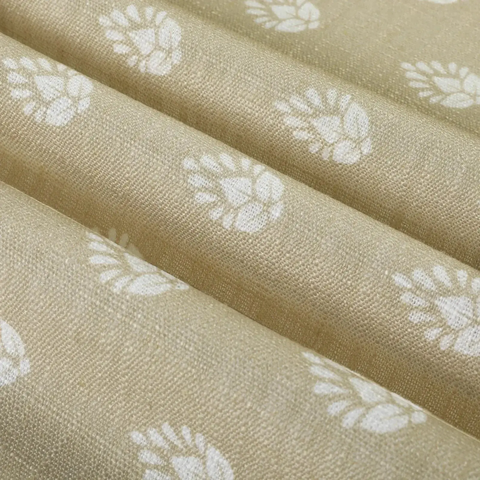 Stefana Silber Print Linen Blend Curtain Drapery Pleated - Image 78