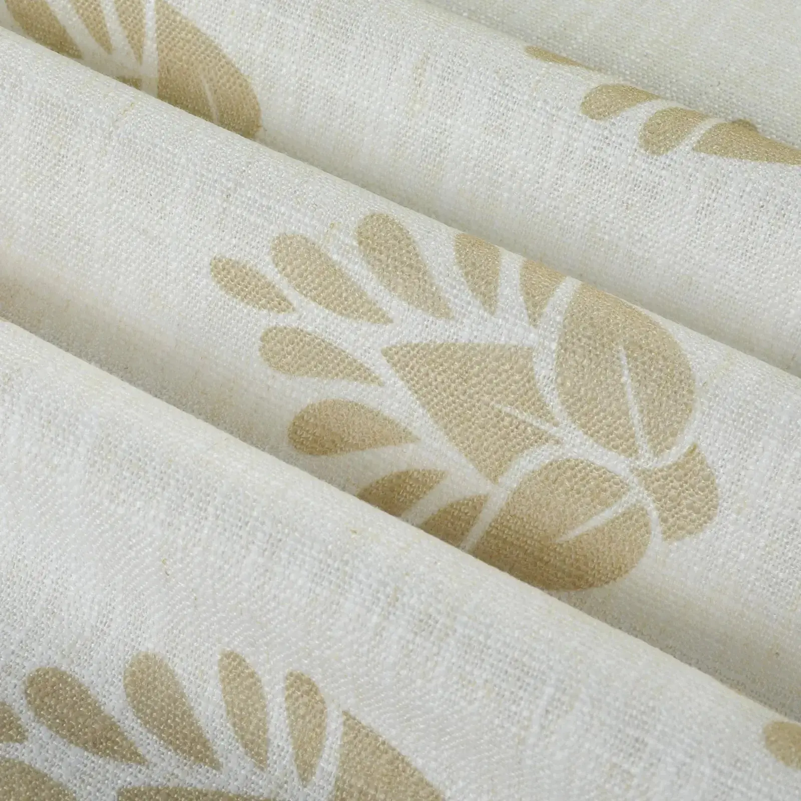Stefana Silber Print Linen Blend Curtain Drapery Pleated - Image 98